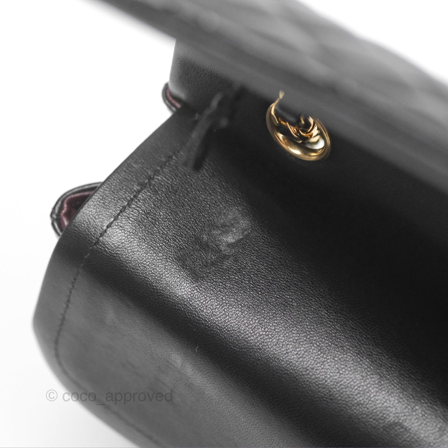Chanel Classic M/L Medium Flap Quilted Black Lambskin Gold Hardware