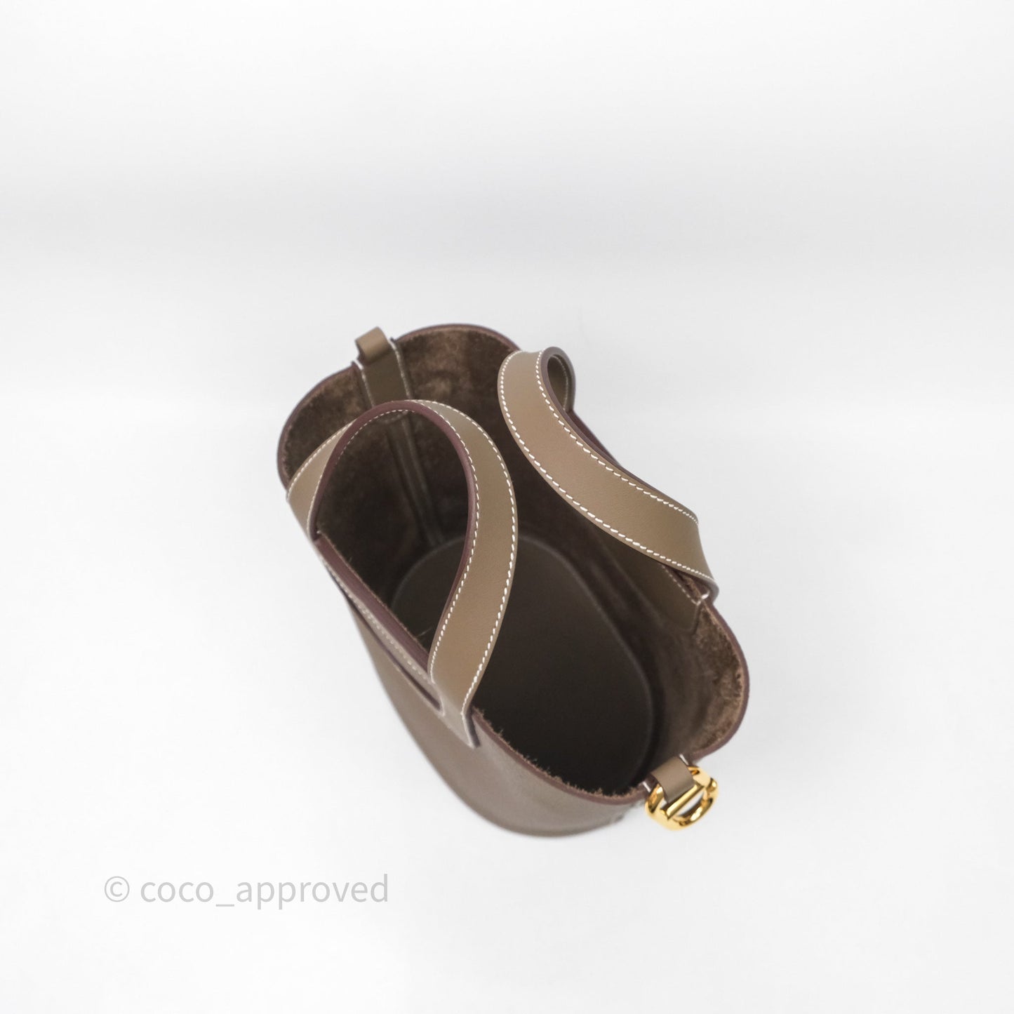 Hermès In-The-Loop 18 Etoupe Taurillon Clemence Veau Swift Gold Hardware