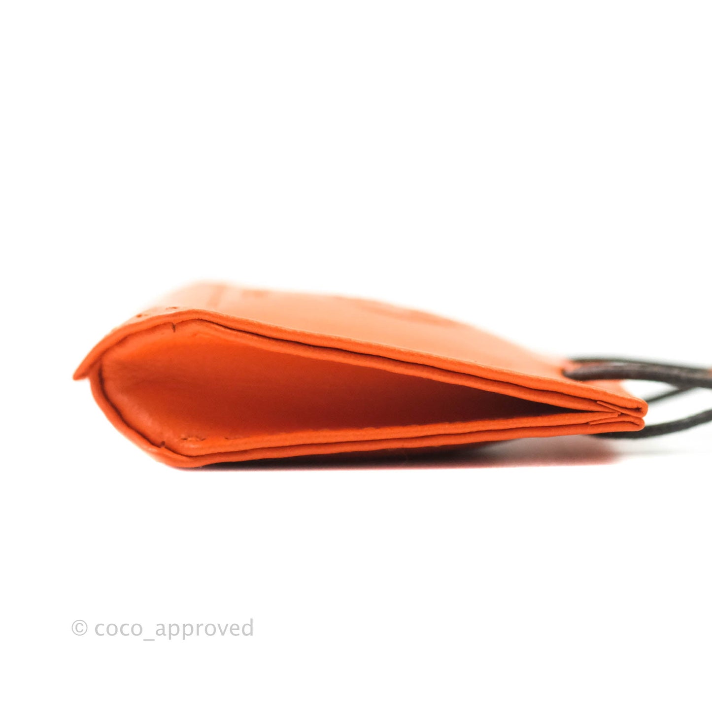 Hermès Orange Shopping Bag Charm