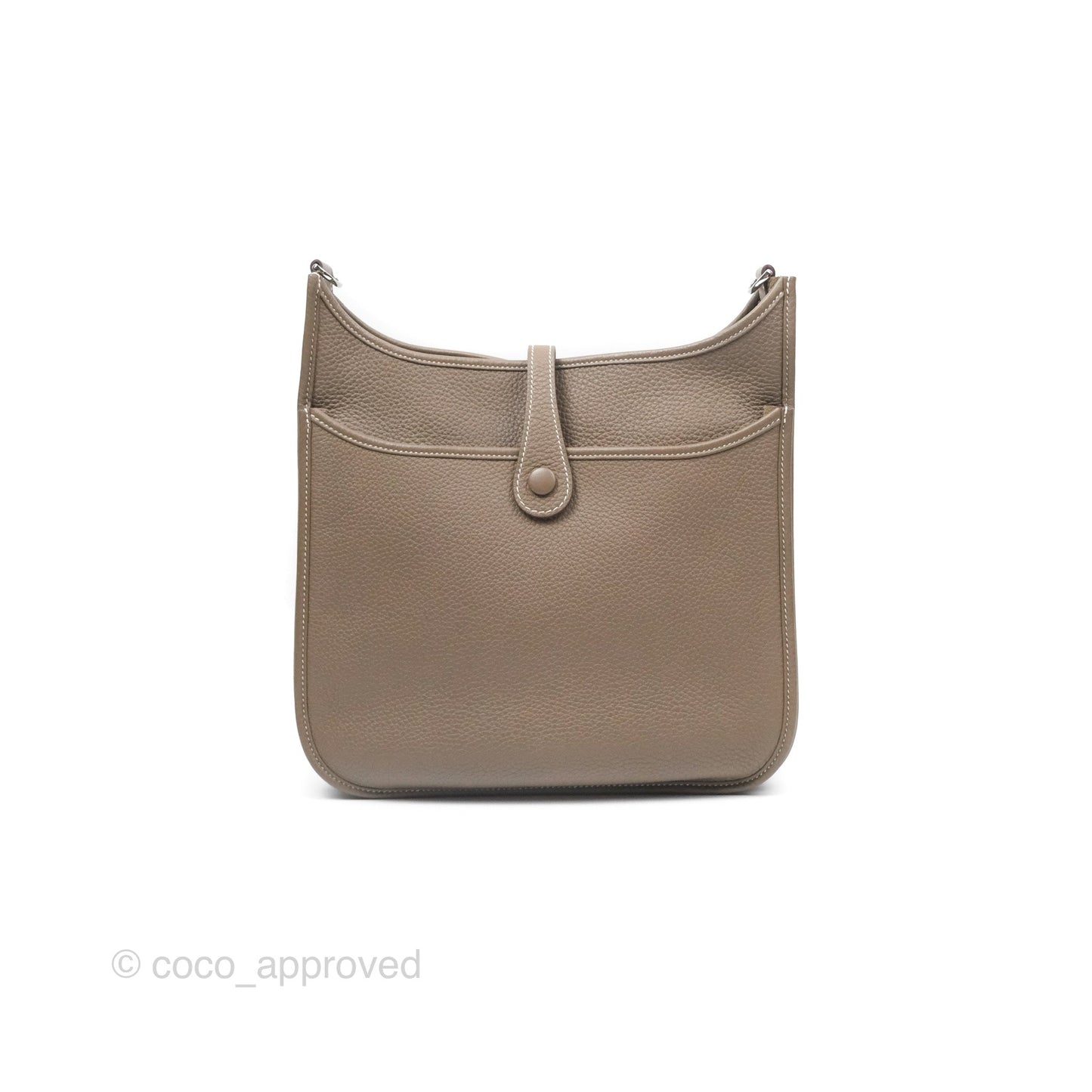 Hermes Evelyne III 29 Etoupe 18 Clemence Palladium Hardware