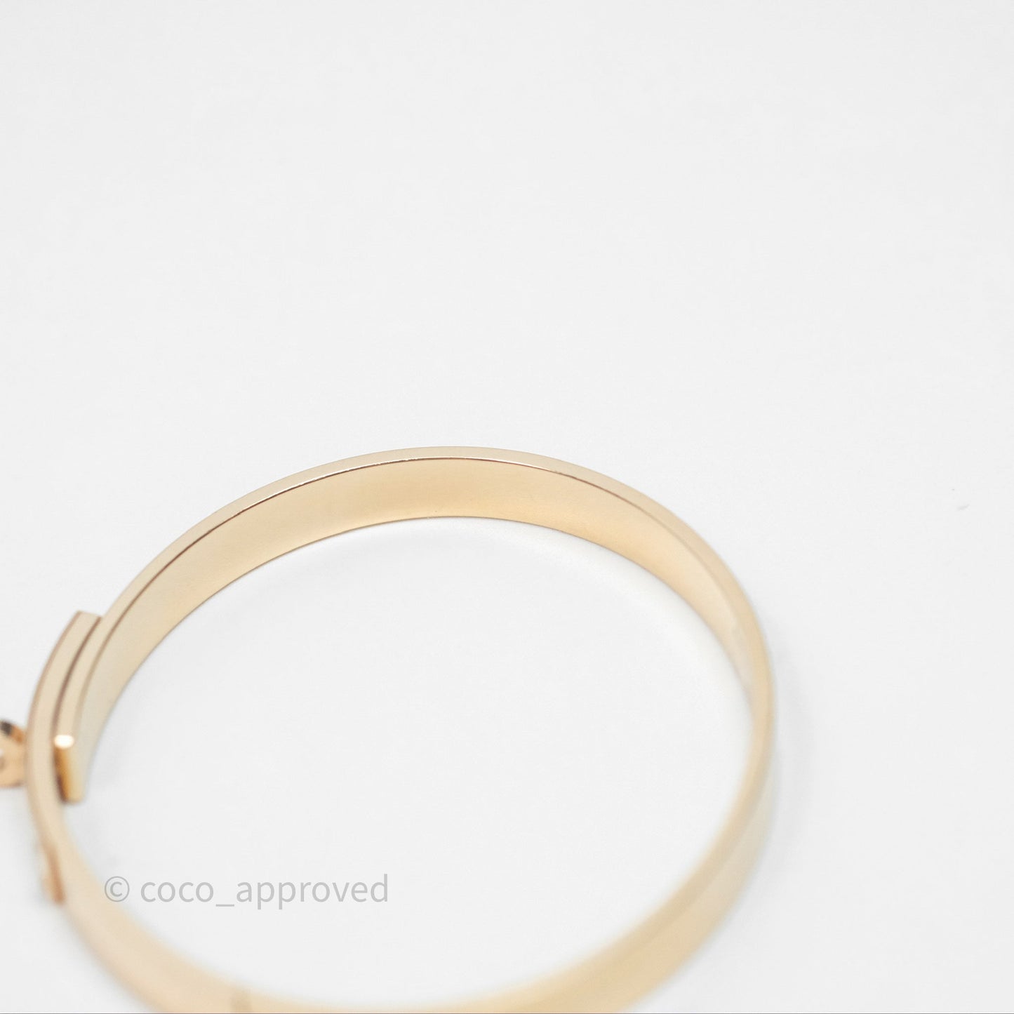 Hermès Kelly Bracelet PM 4 Diamonds Rose Gold