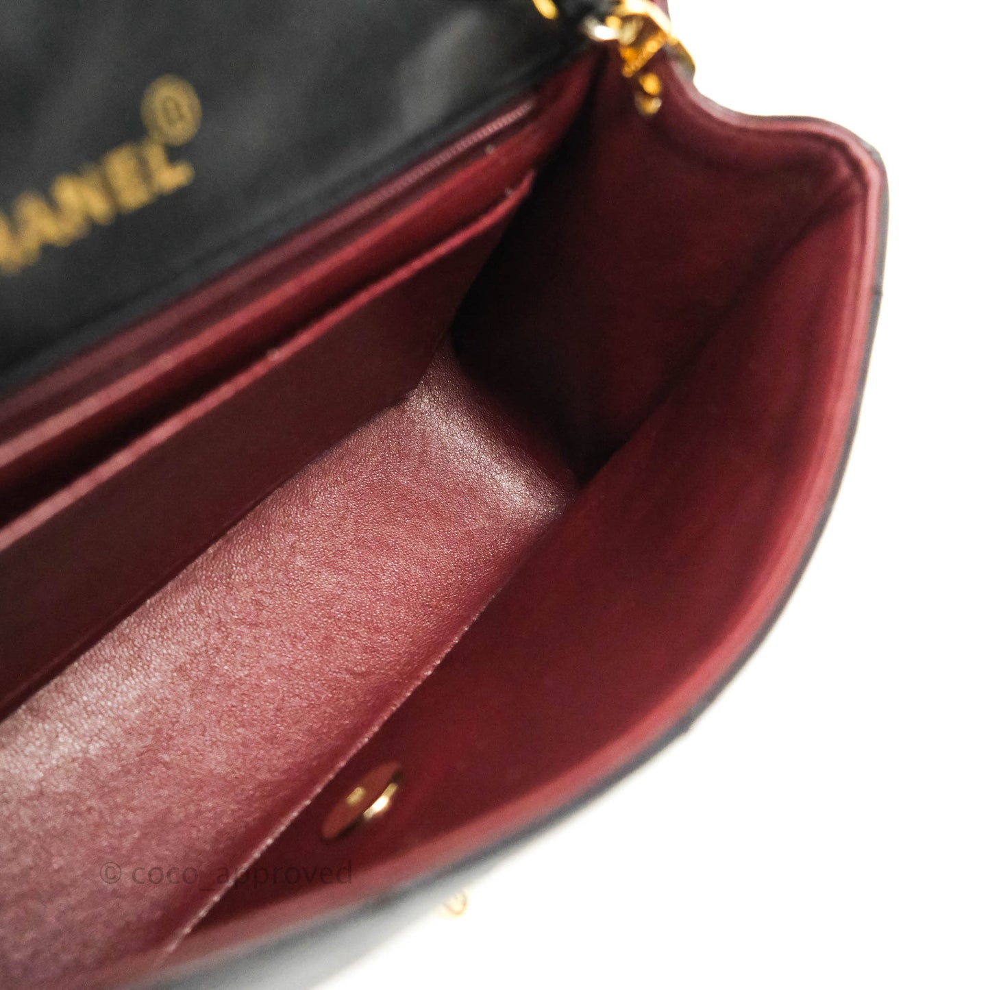 Chanel Black Quilted Lambskin Small Vintage Classic Diana Flap Bag