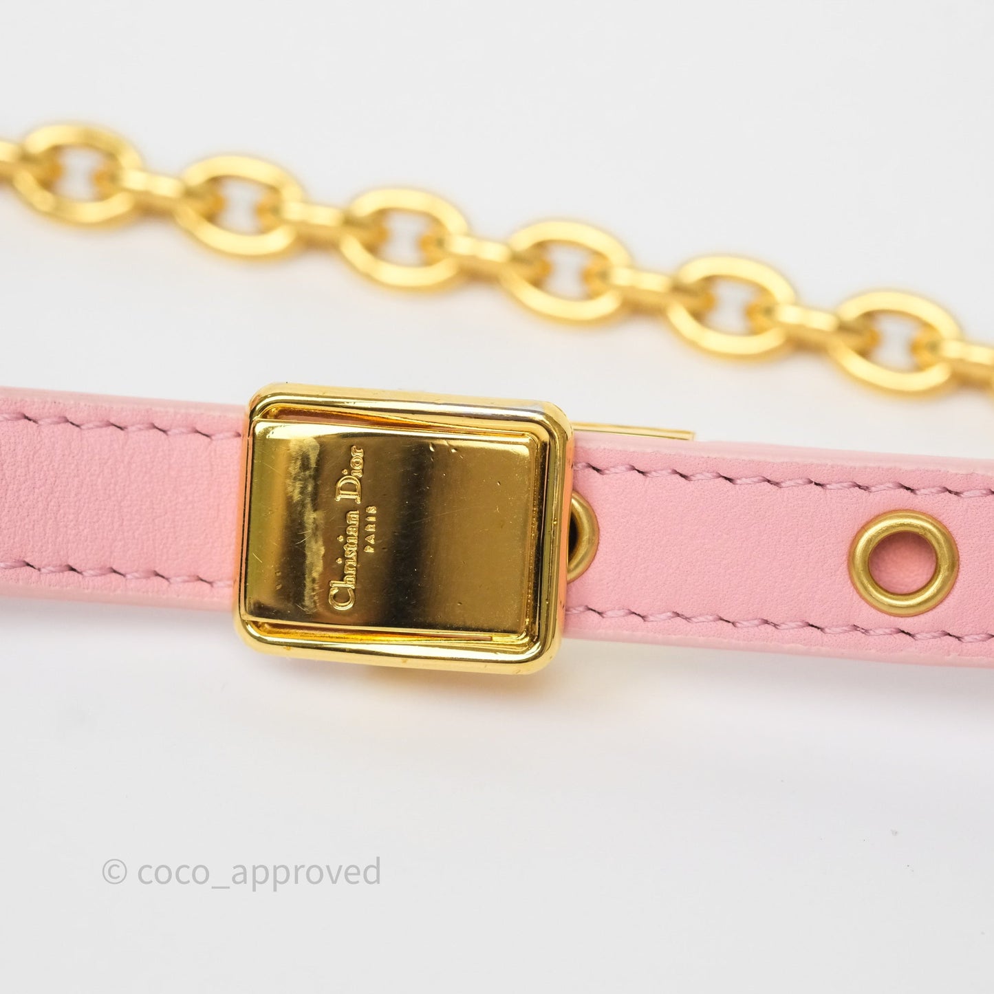 Dior 30 Montaigne East-West Chain Bag Pink