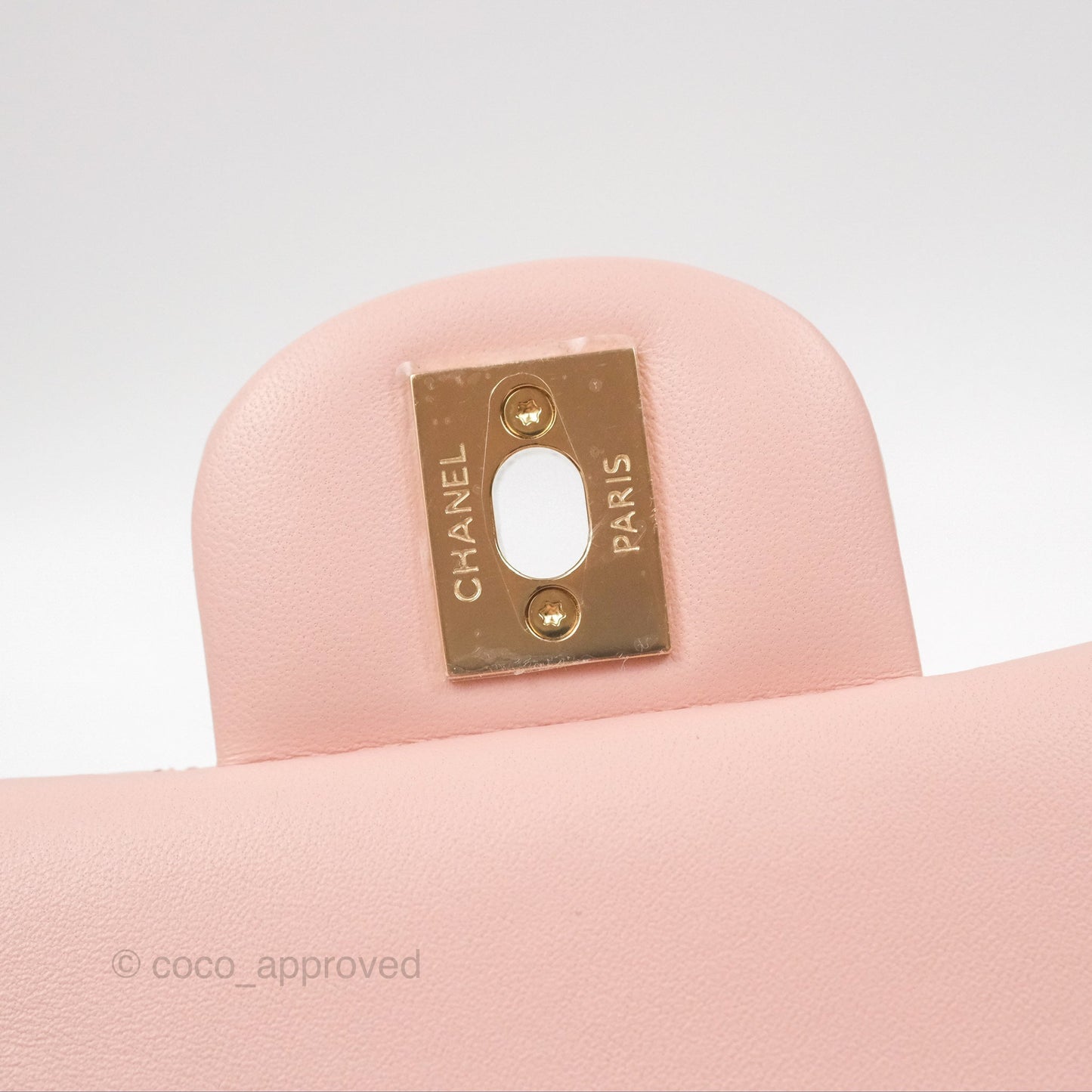 Chanel Quilted Mini Rectangular Flap Pink Lambskin Gold Hardware