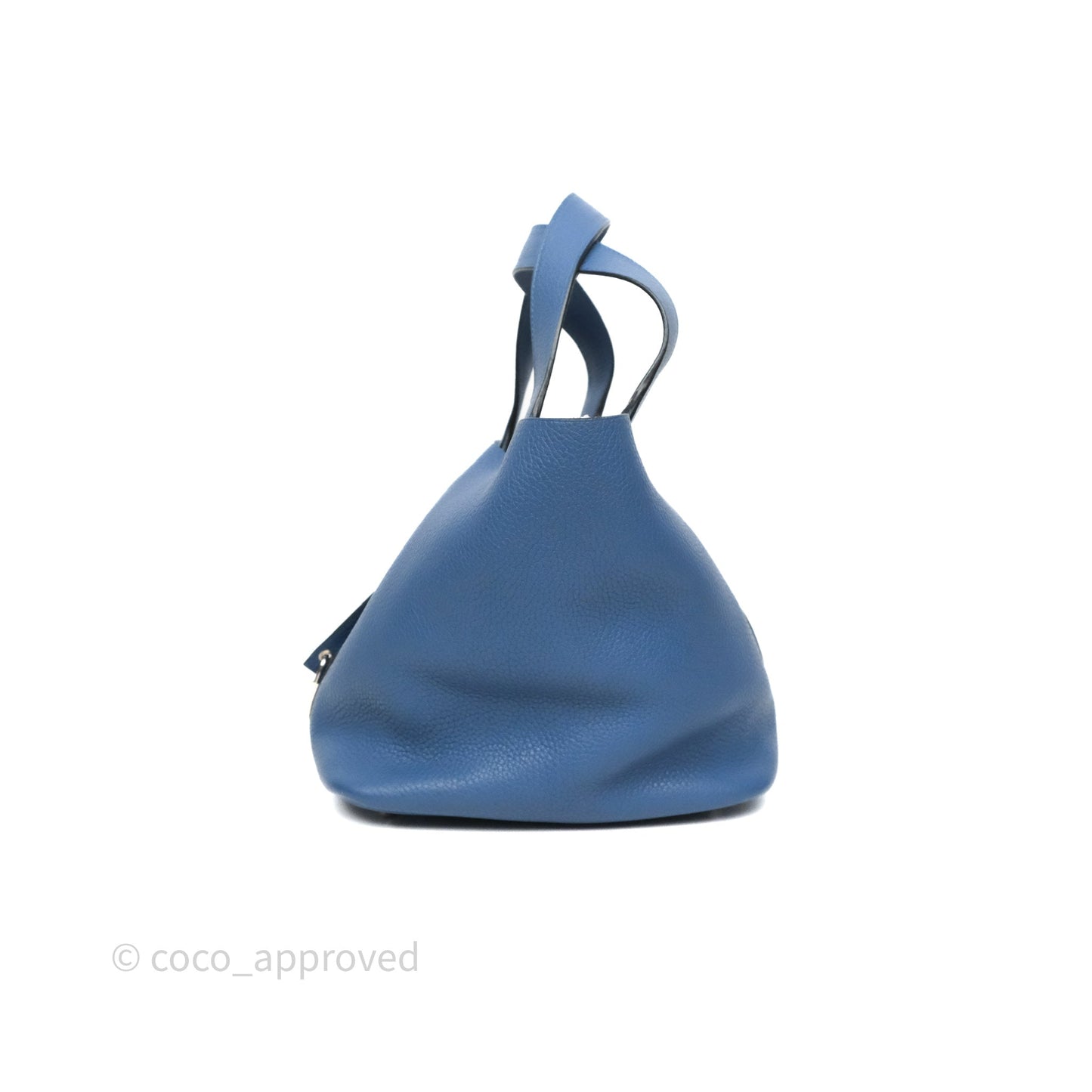 Hermès Picotin 22 Bleu Agate R2 Clemence Palladium Hardware