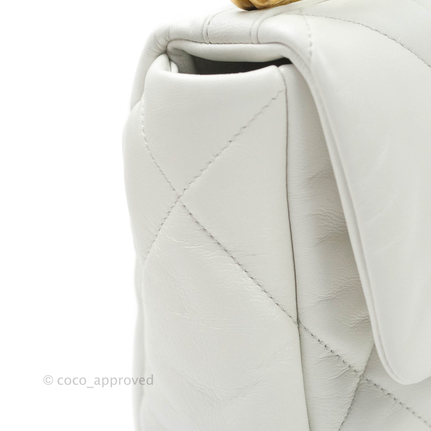 Chanel 19 Small White Mixed Hardware