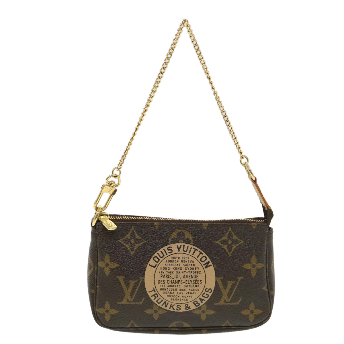 Louis Vuitton Mini Pochette Accessoires  Canvas Clutch Bag ()