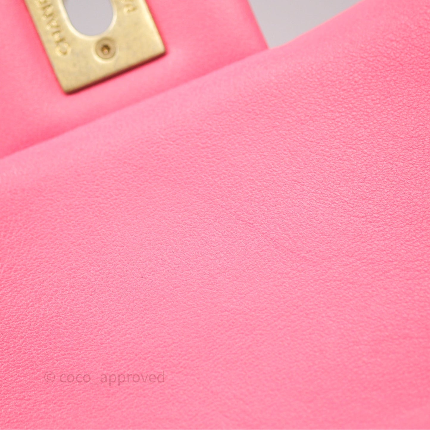 Chanel Quilted Mini CC Funky Town Flap Pink Lambskin Aged Gold Hardware