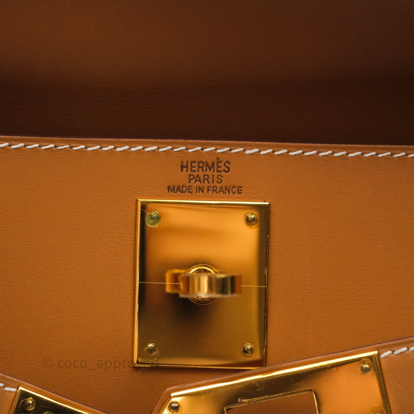 Hermès Kelly II 28 Sellier Gold 37 Chamonix Leather Gold Hardware