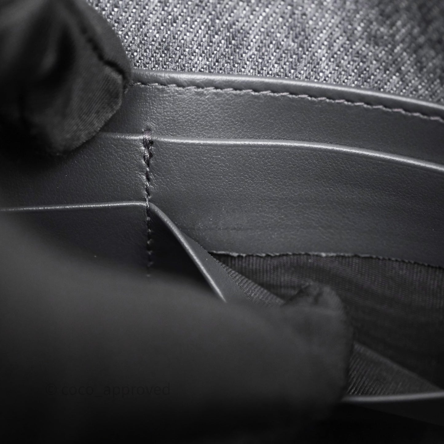 Christian Dior Diorstar Hobo Bag with Chain Gray Denim Dior Oblique Jacquard