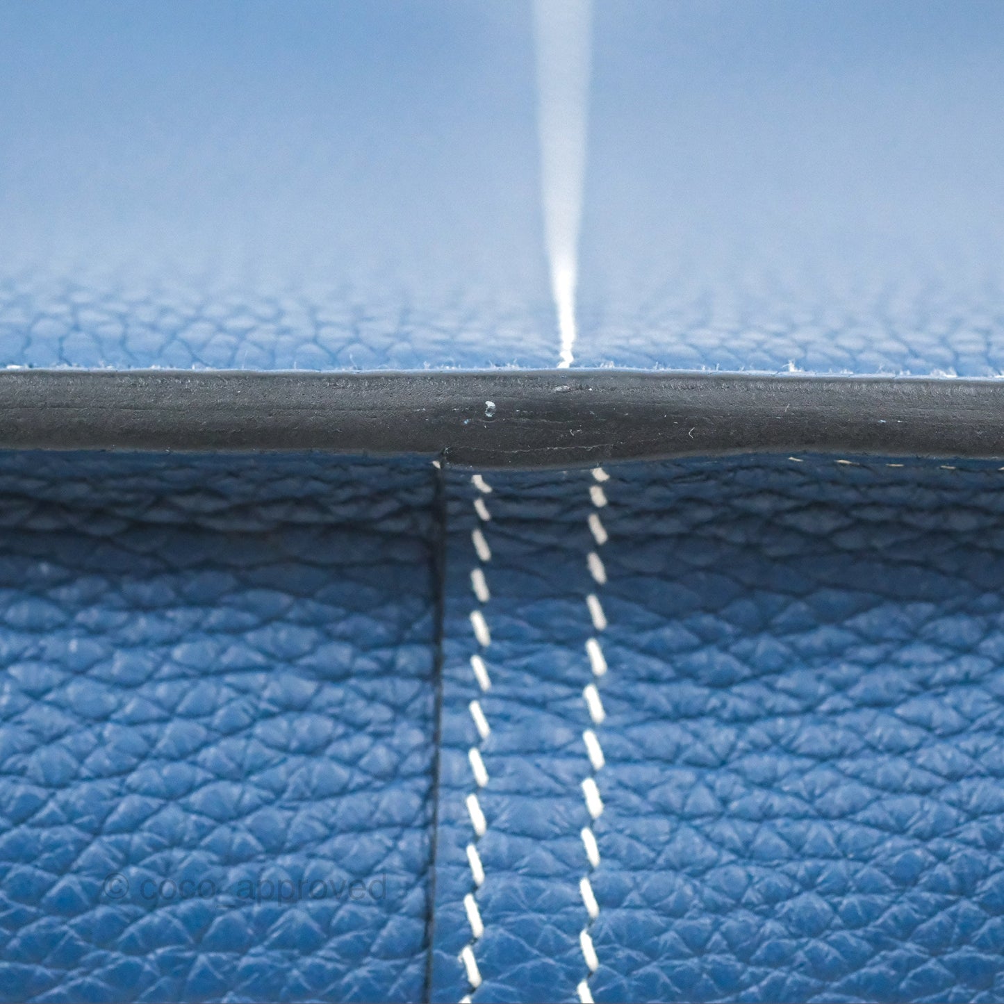 Hermès Halzan 31 Deep Blue S4 Clemence Palladium Hardware