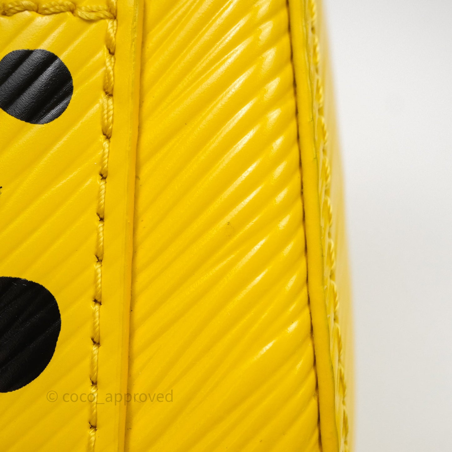 Louis Vuitton x Yayoi Kusama Epi Marellini Bag Infinity Dots Yellow Silver Hardware