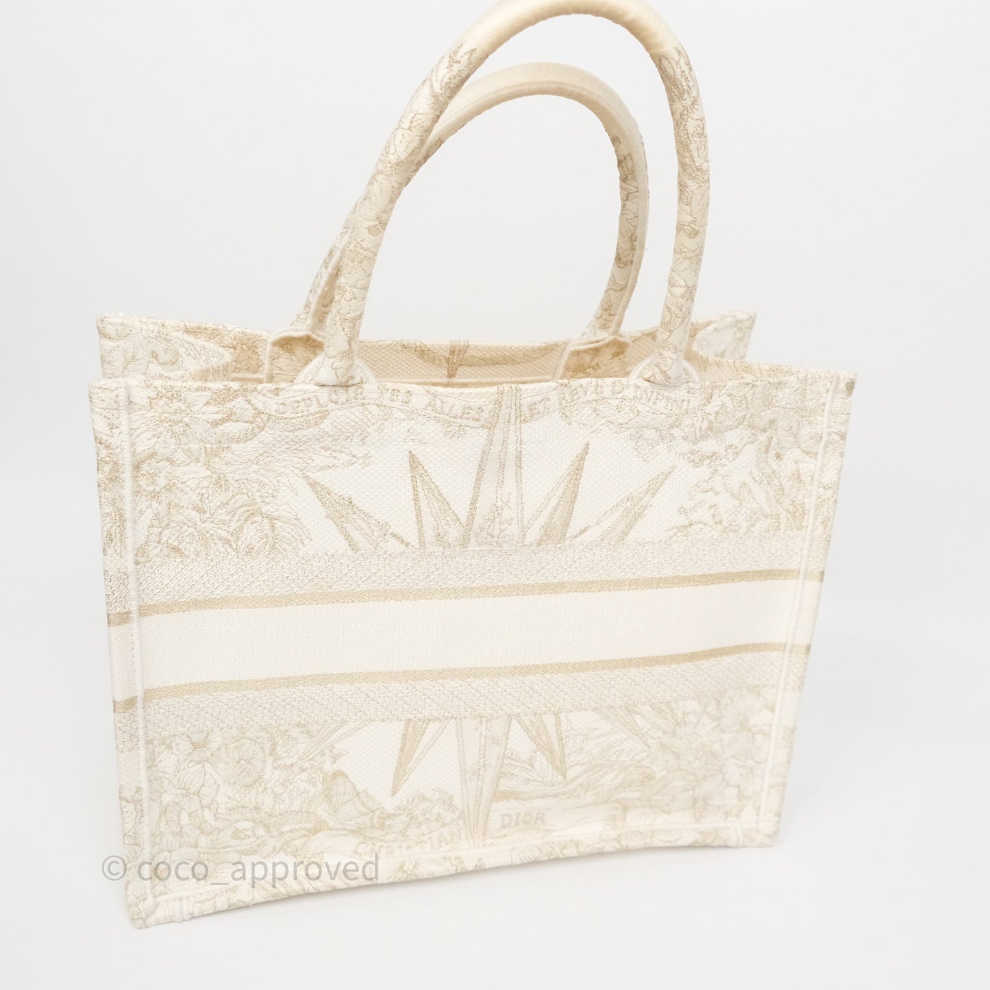 Dior Medium Book Tote Dior Rêve d'Infini Embroidery with Gold-Tone Metallic Thread