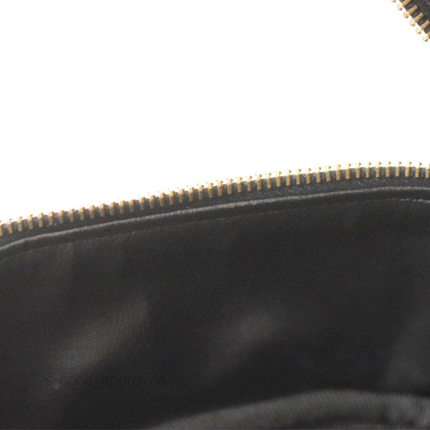 Chanel Vintage Vanity Case Black Caviar Gold Hardware