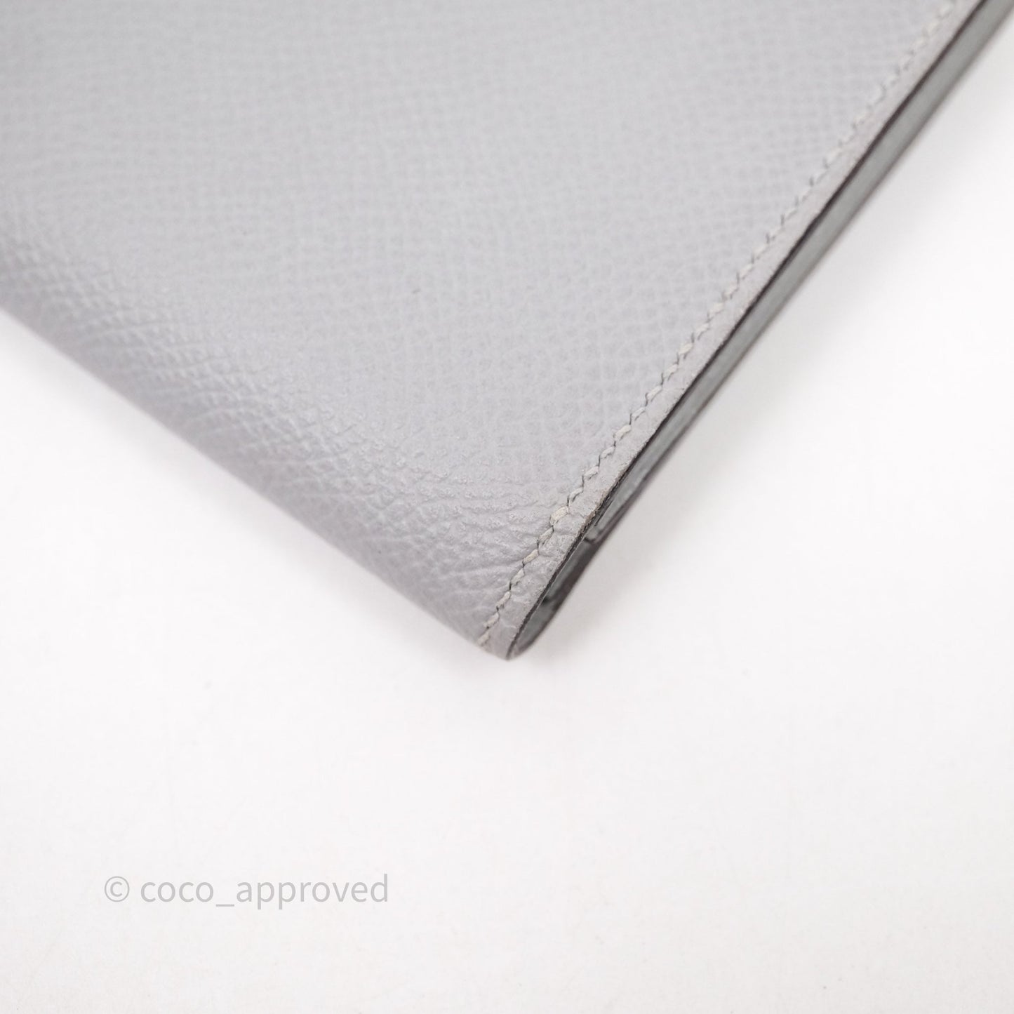 Hermès Bearn Long Wallet Gris Epsom Palladium Hardware