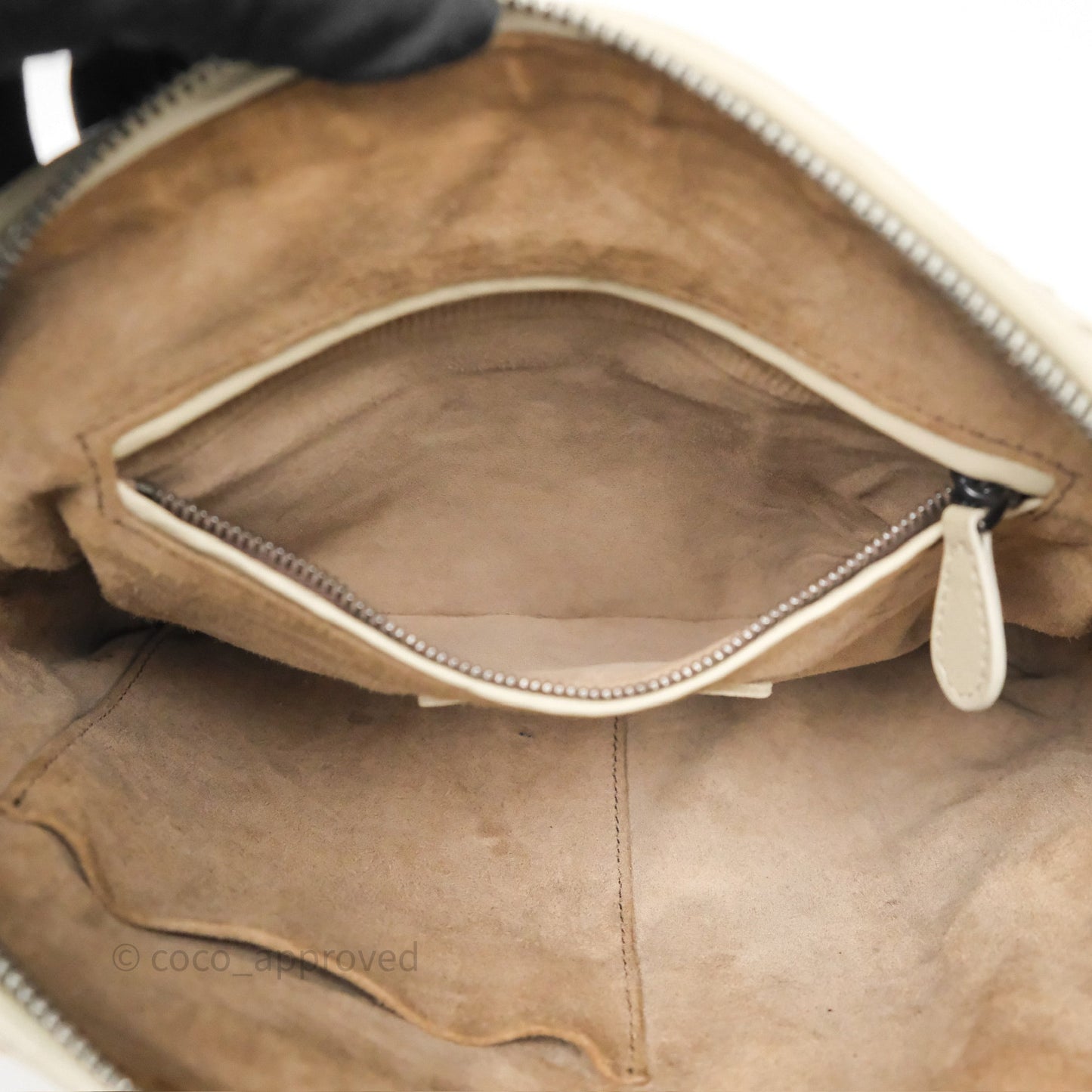 Bottega Veneta Nodini Crossbody Bag Cement Abstract Nappa Intrecciato