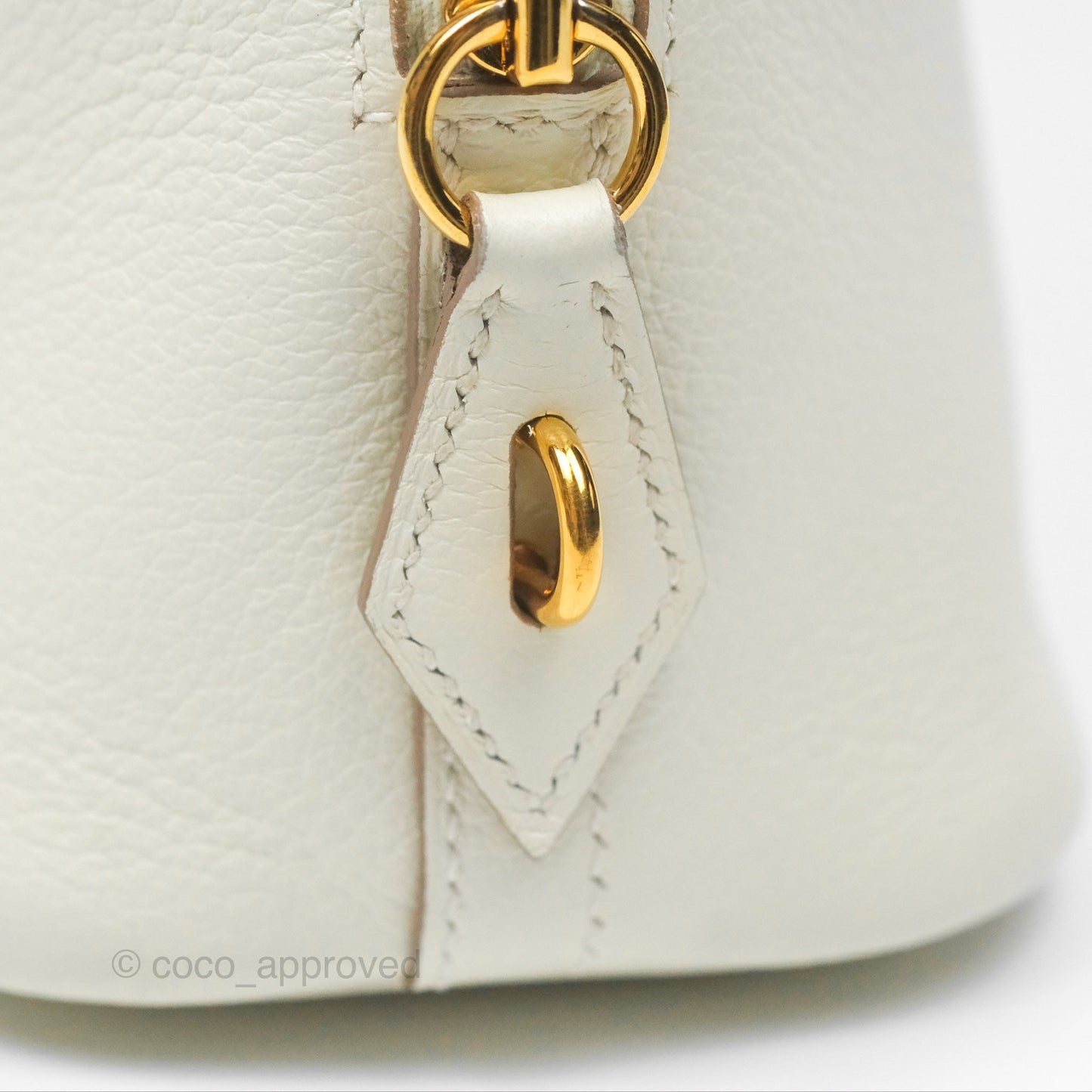Hermès Bolide 1923 25 Mushroom 0T/Biscuit 48 Evercolor Gold Hardware