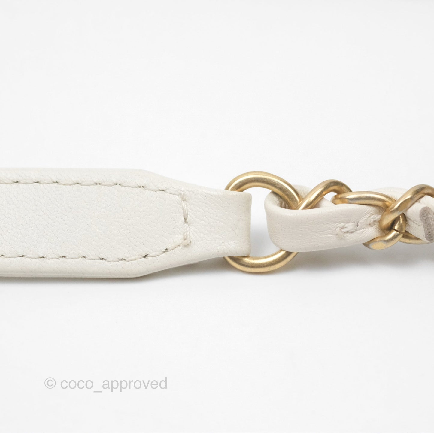 Chanel Quilted Drawstring Bucket Bag Ivory Lambskin Aged Gold Hardware