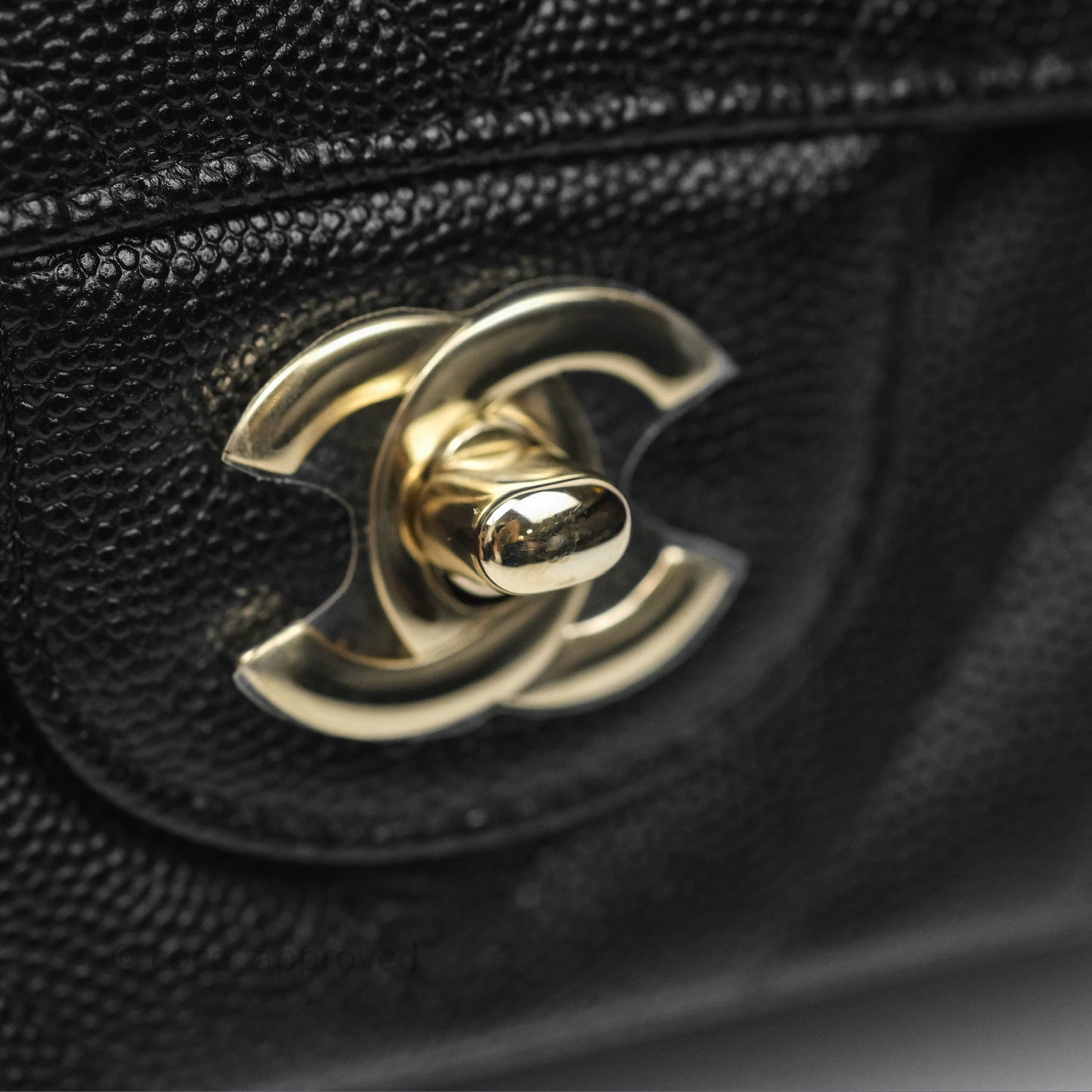 Chanel Chevron Mini Rectangular Flap Black Caviar Gold Hardware