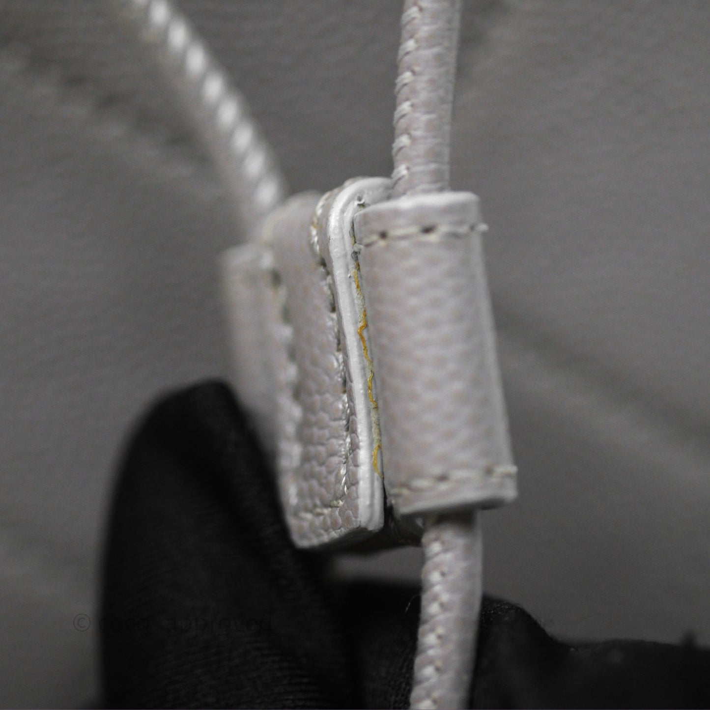 Chanel Drawstring Bucket Bag Grey Grained Calfskin Aged Gold Hardware