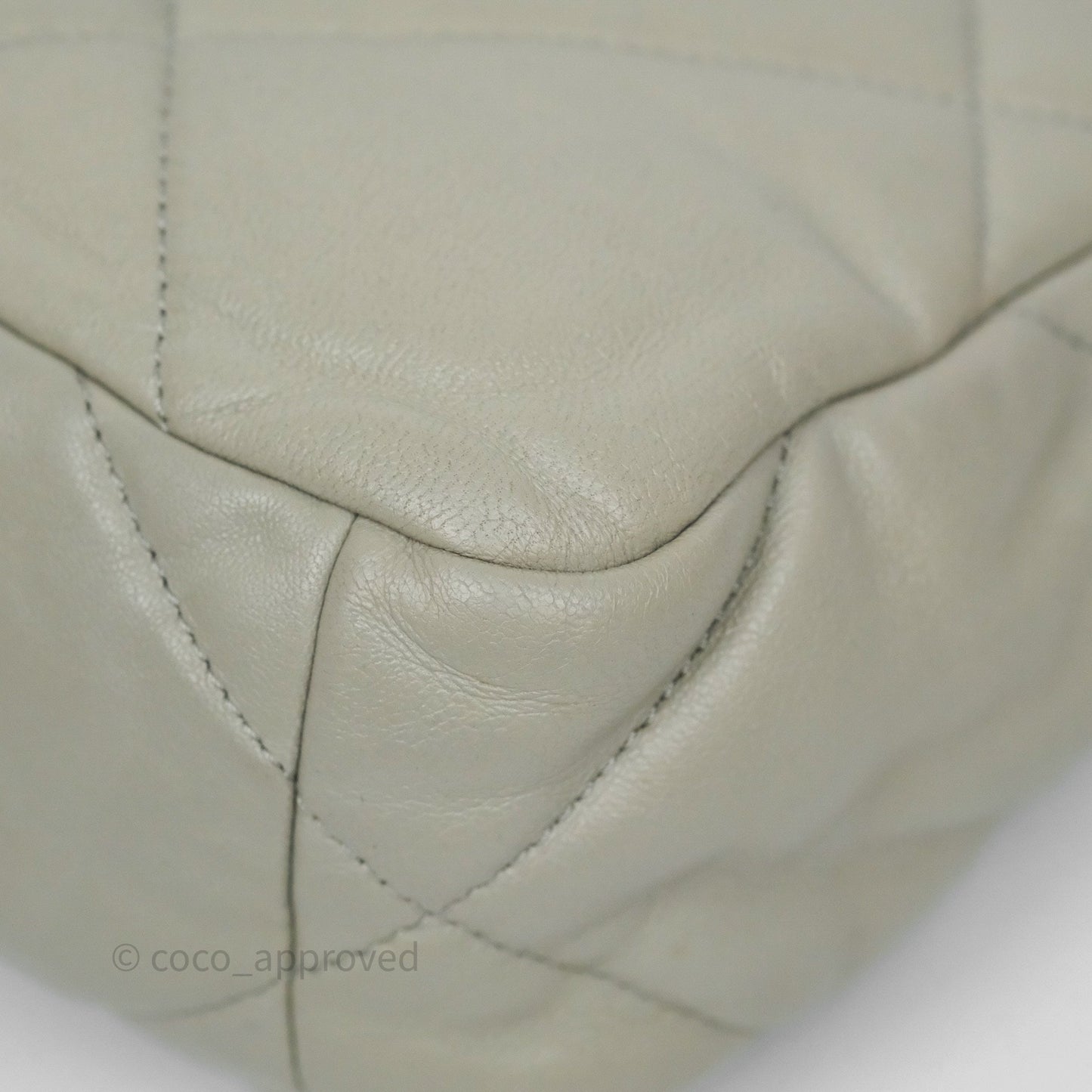 Chanel 19 Small Sage Grey Mixed Hardware