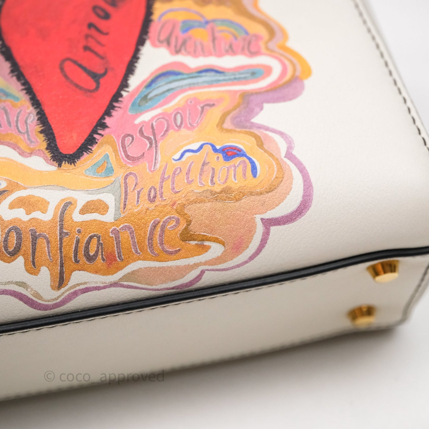 Christian Dior Mini Lady Dior Niki De Saint Phalle Calfskin White