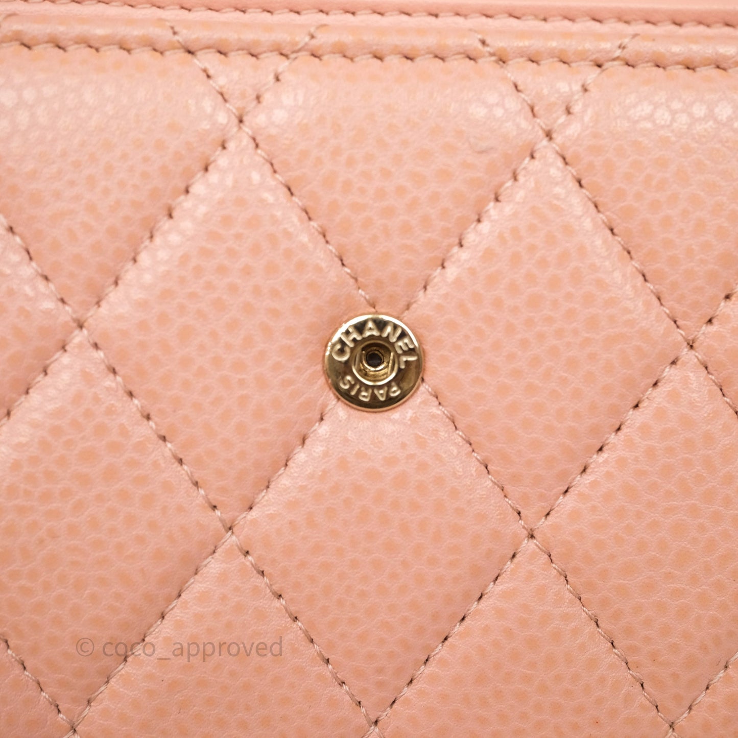 Chanel Quilted Boy Medium Trifold Flap Wallet Pink Caviar Gold Hardware