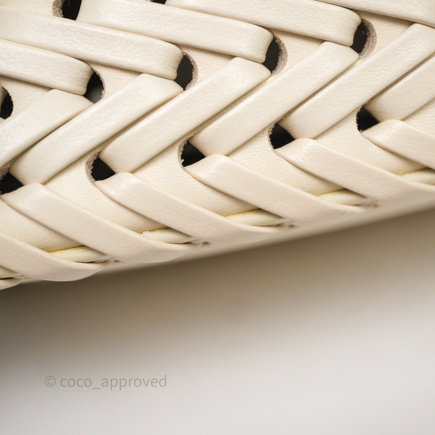Fendi Braided Leather Baguette Bag Ivory Gold Hardware