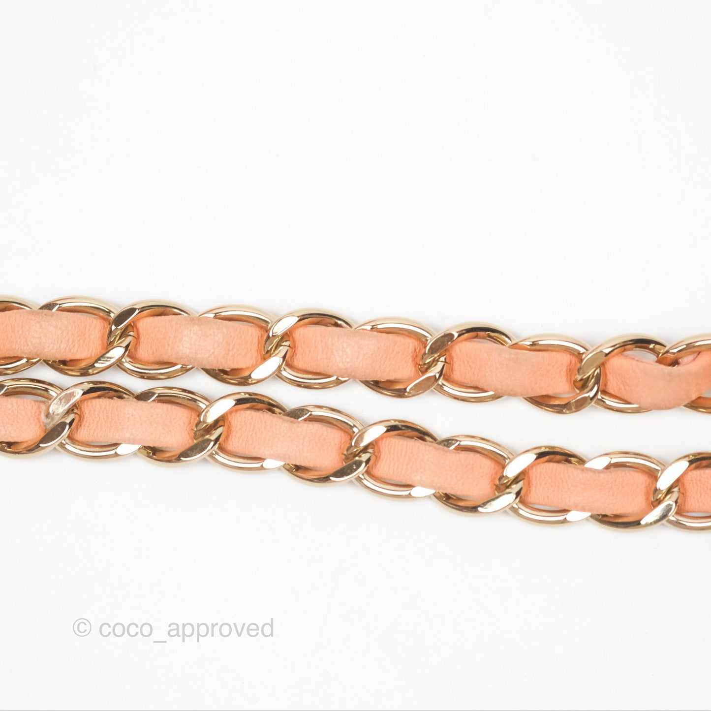 Chanel Classic M/L Medium Flap Quilted Peach Lambskin Gold Hardware