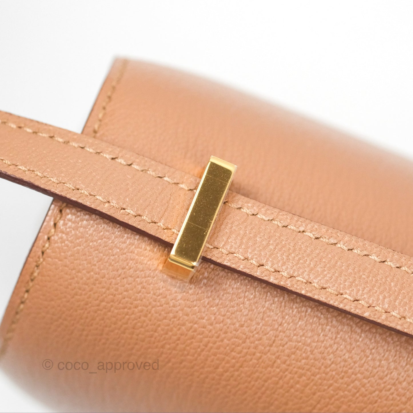 Hermès Constance Mini 18cm Mirror Quebracho Chevre Mysore Gold Hardware