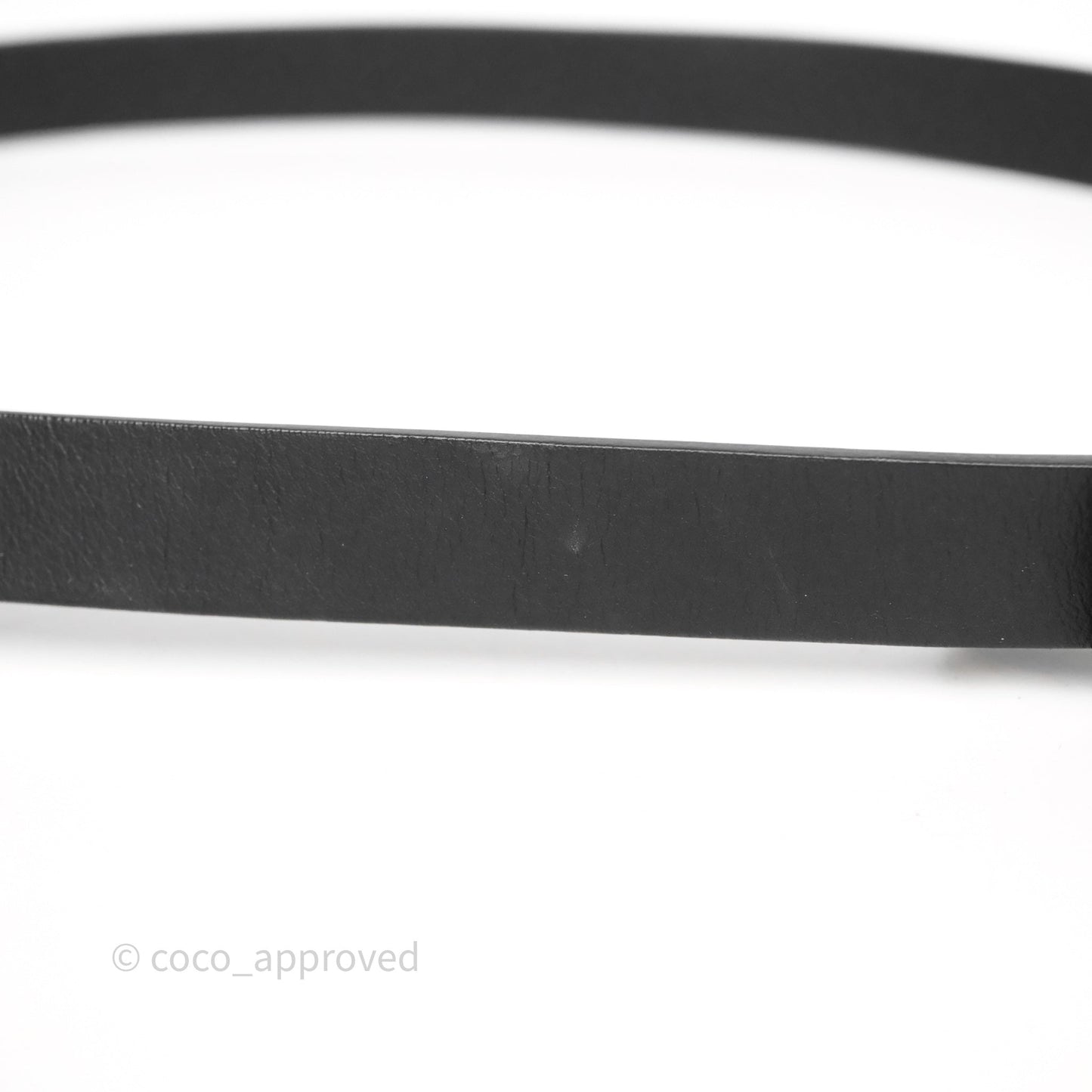 Christian Dior Saddle Belt 20mm Ultramatte So Black Calfskin Size 85