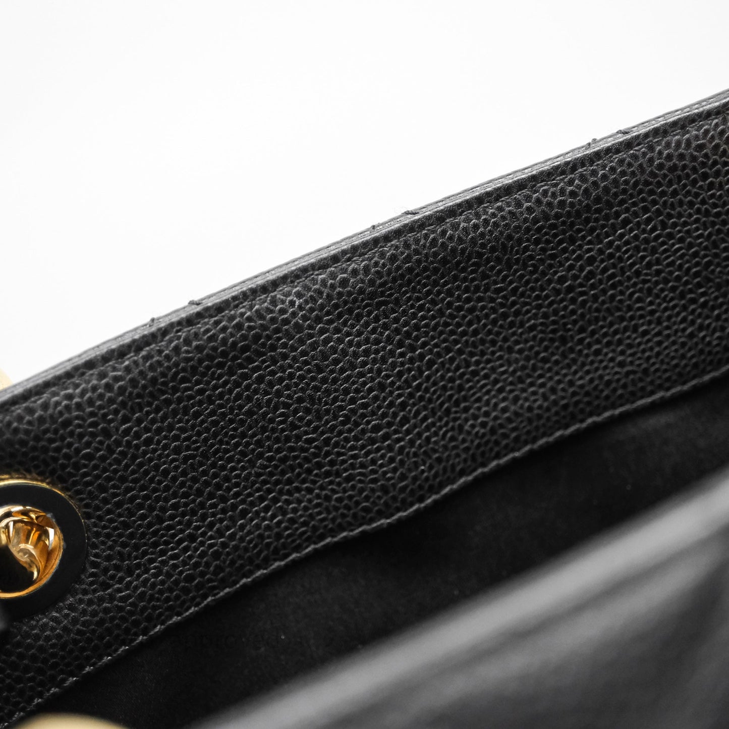 Chanel GST Black Caviar Gold Hardware