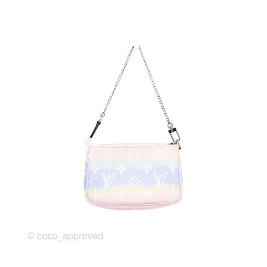 Louis Vuitton Mini Pochette Accessories Escale Pastel Monogram