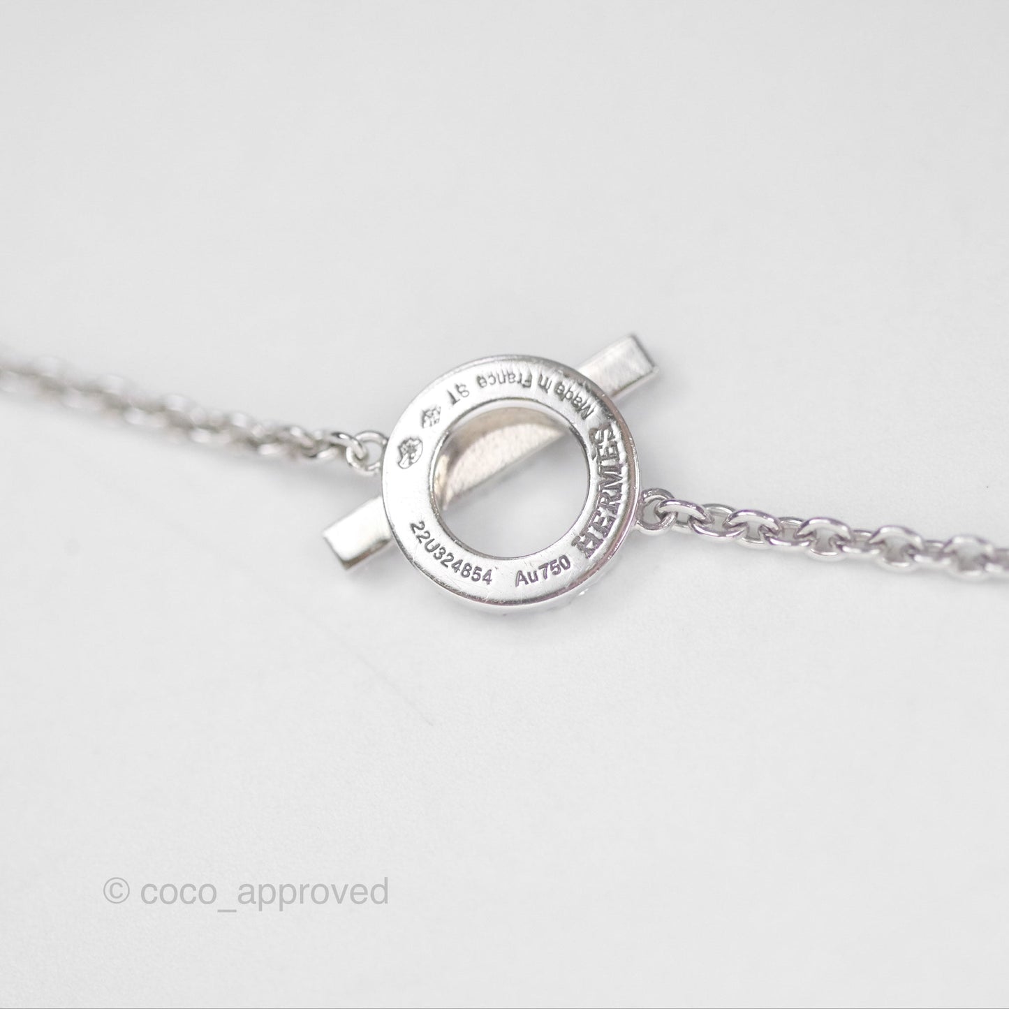 Hermès Finesse Bracelet Diamonds White Gold