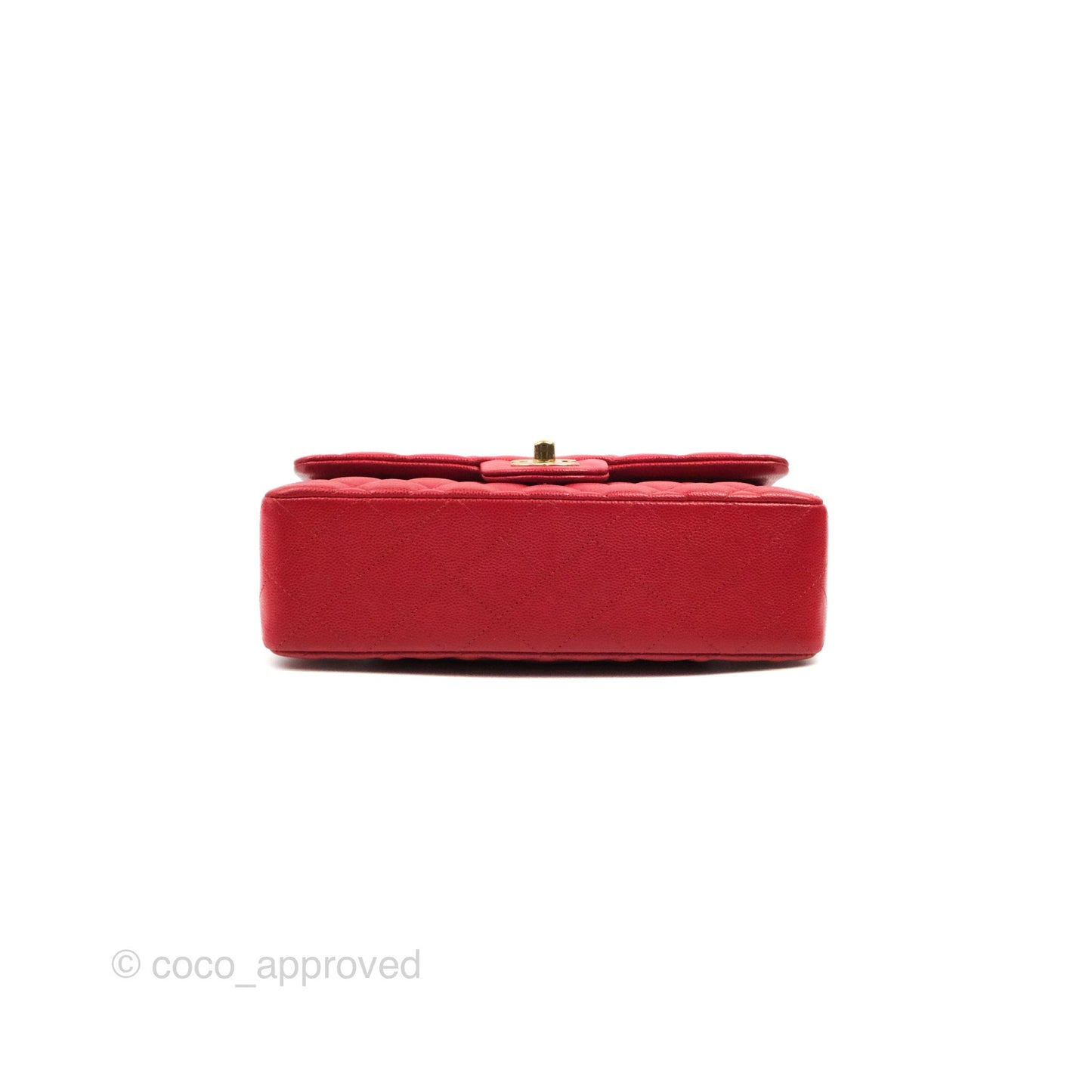Chanel Classic Small S/M Flap Red Caviar Gold Hardware