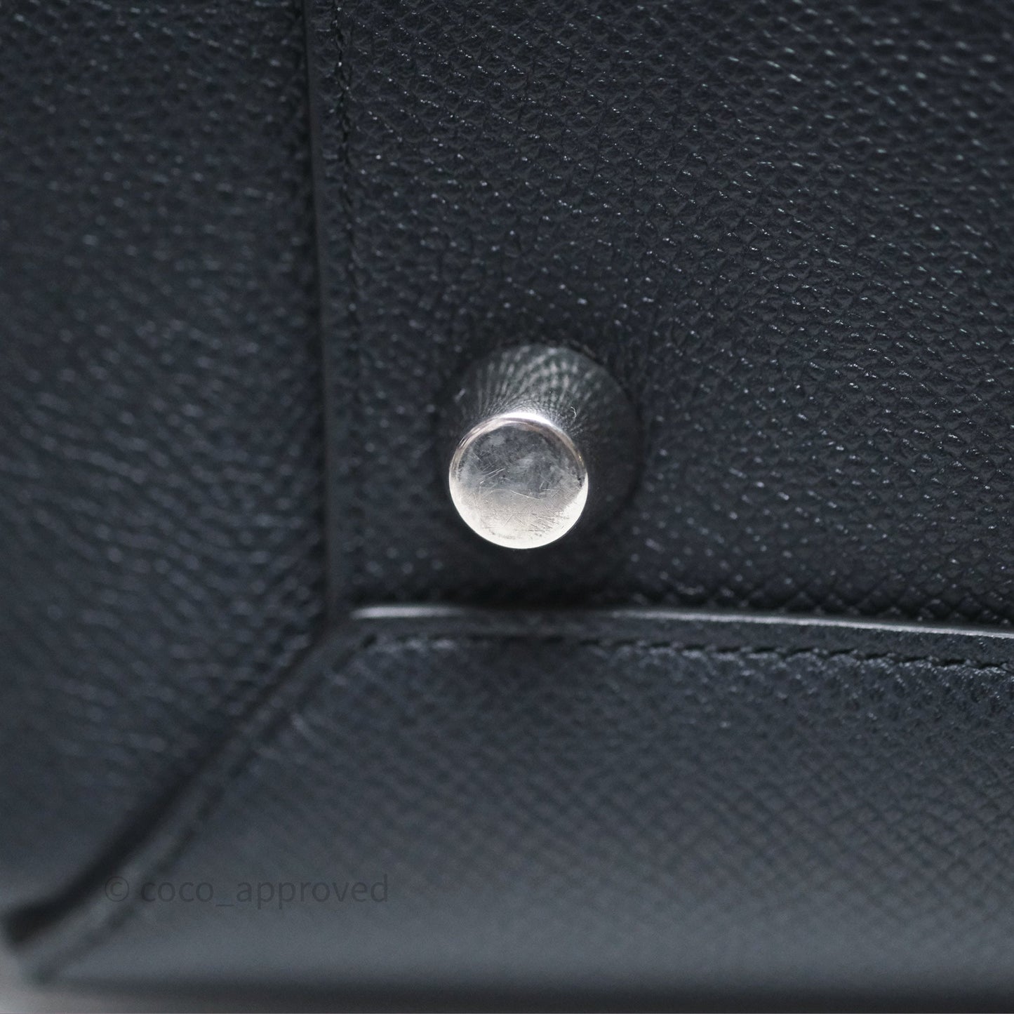 Celine Mini Belt Bag Navy Grained Calfskin Silver Hardware