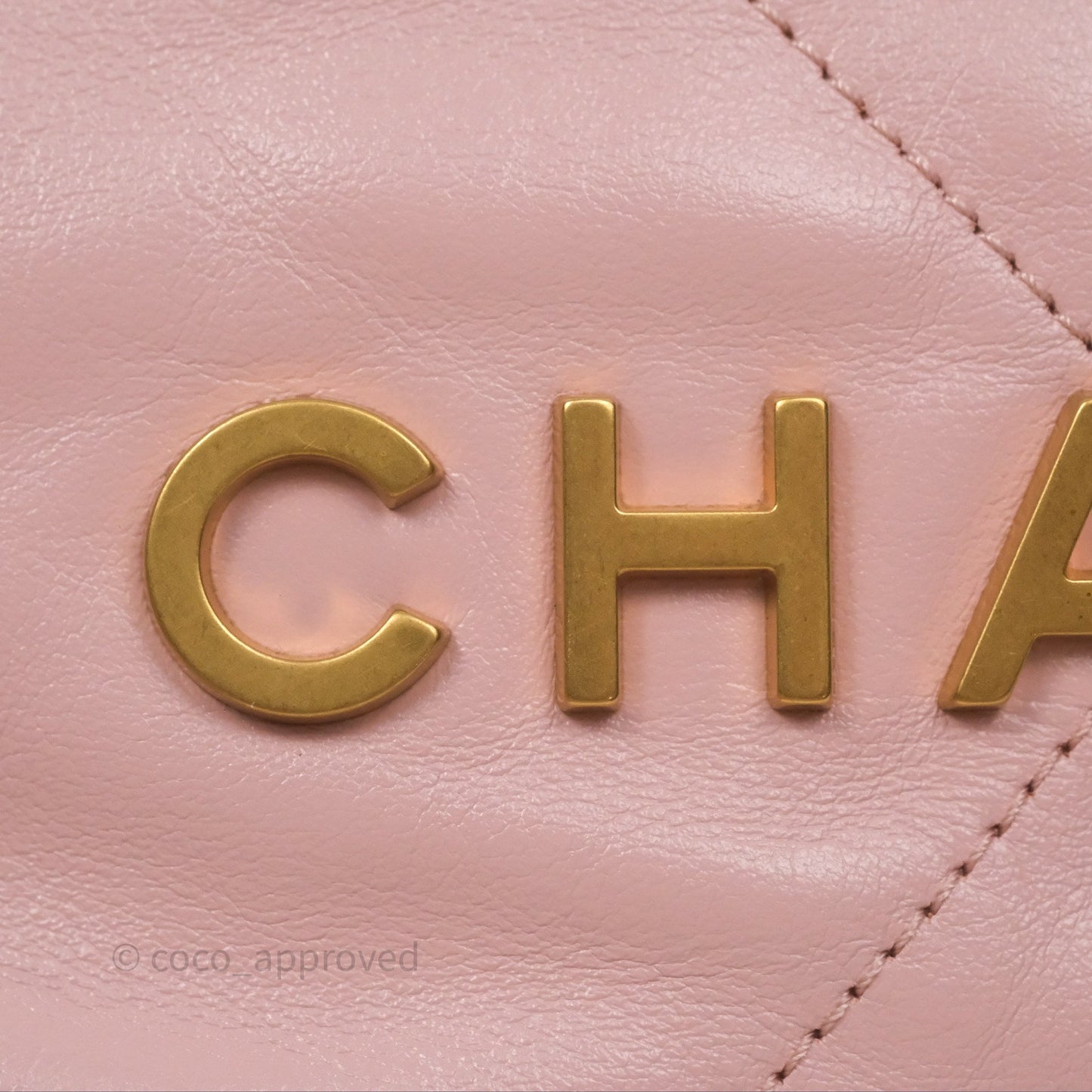 Chanel 22 Mini Bag Light Pink Crumpled Calfskin