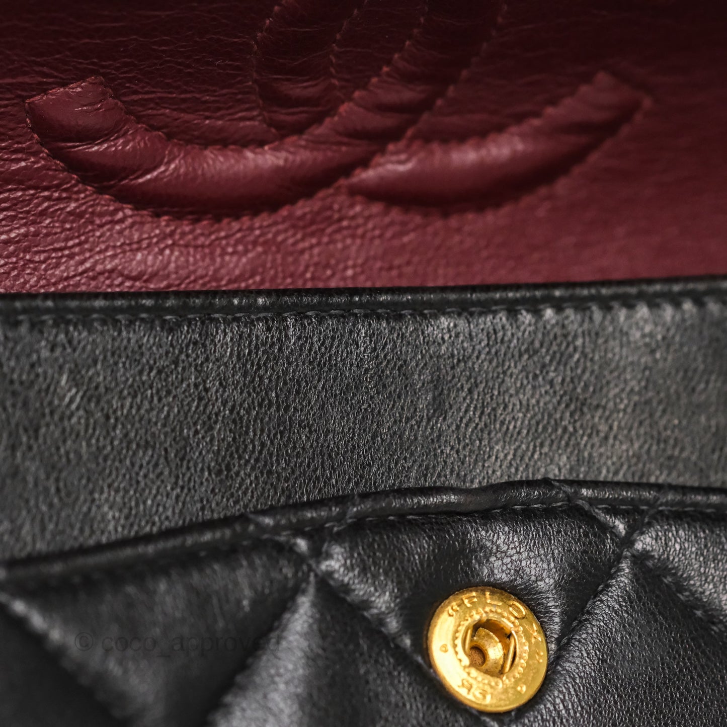 Chanel Vintage Small Classic Flap Black Lambskin 24K Gold Hardware