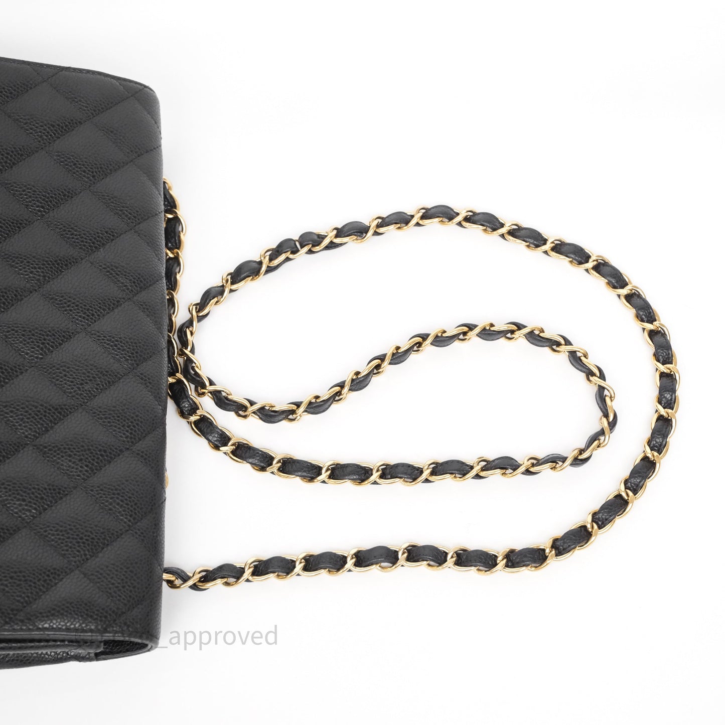 Chanel Jumbo Single Flap Black Caviar Gold Hardware⁣⁣