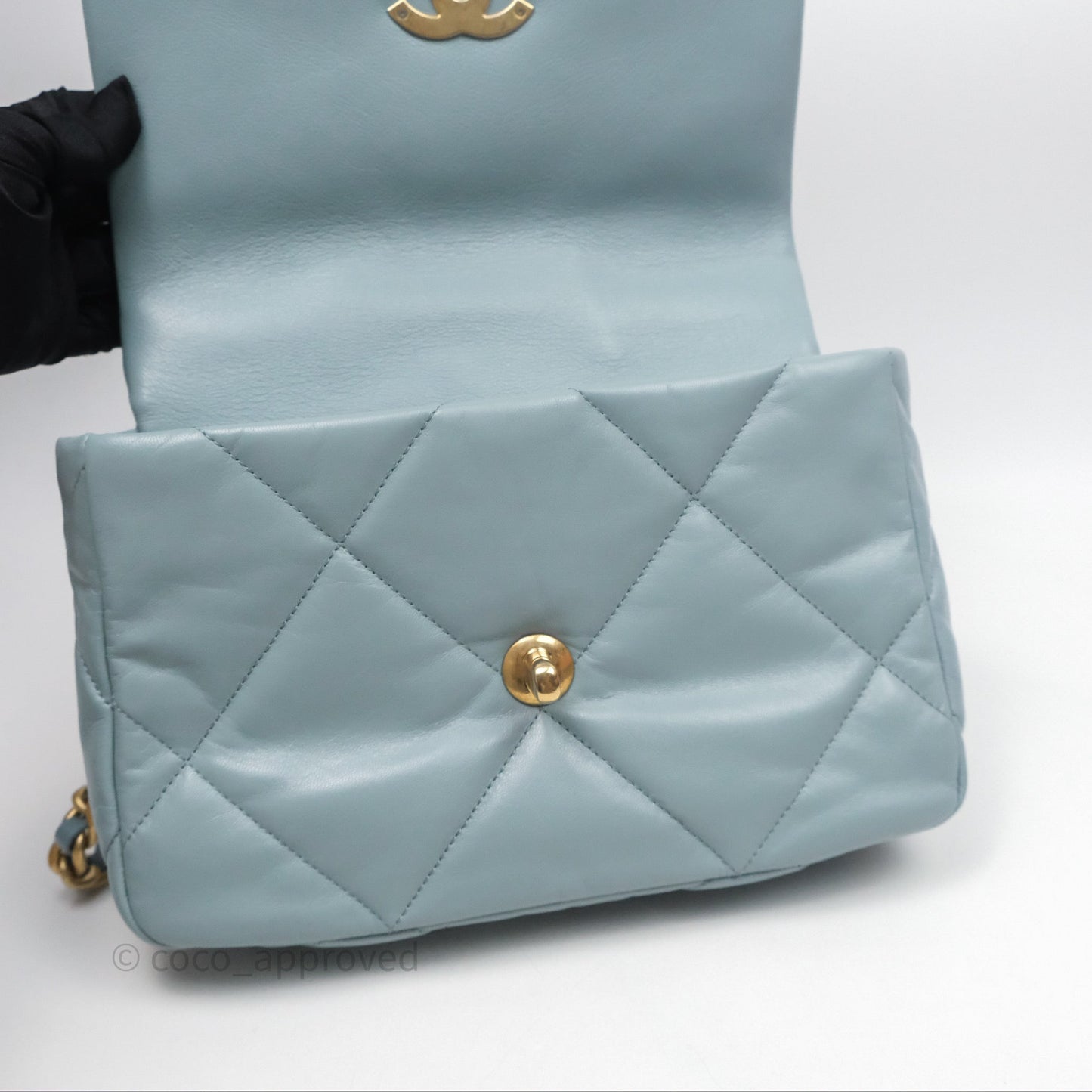 Chanel 19 Small Blue Mixed Hardware