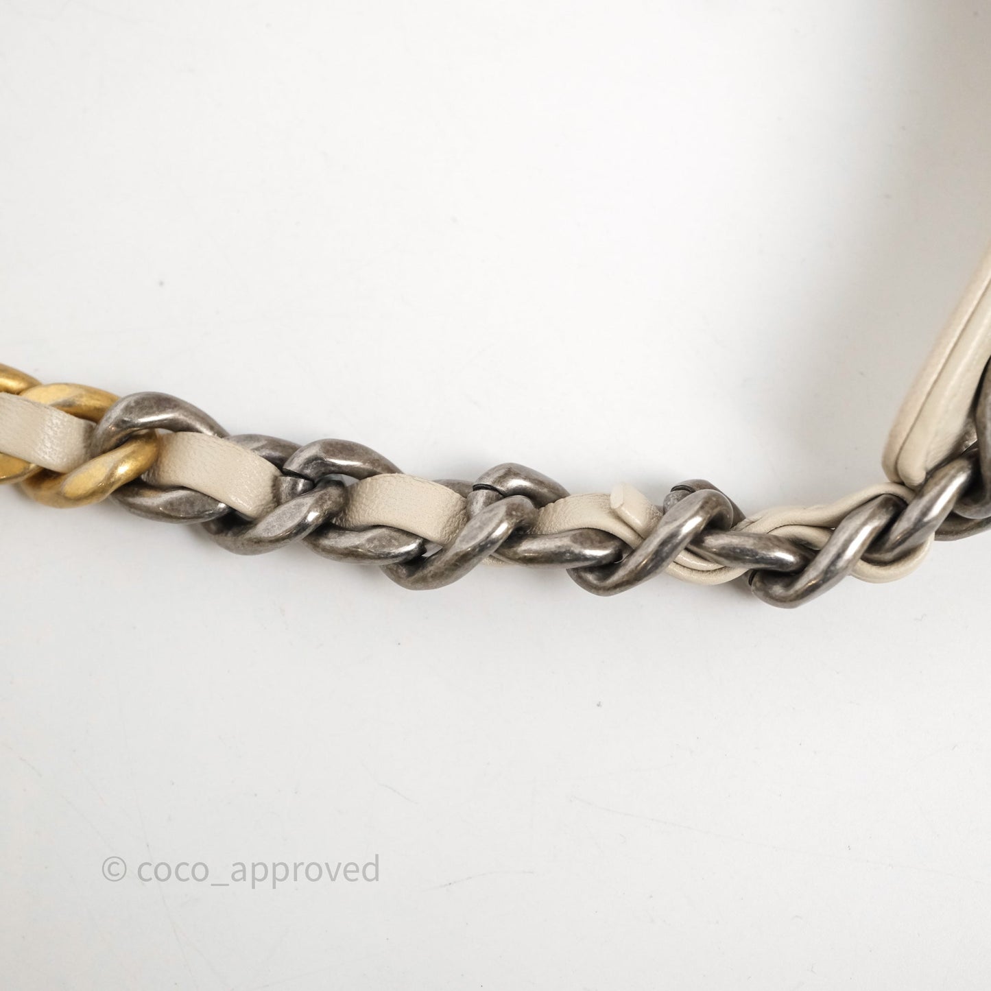 Chanel 19 Small Ivory Mixed Hardware