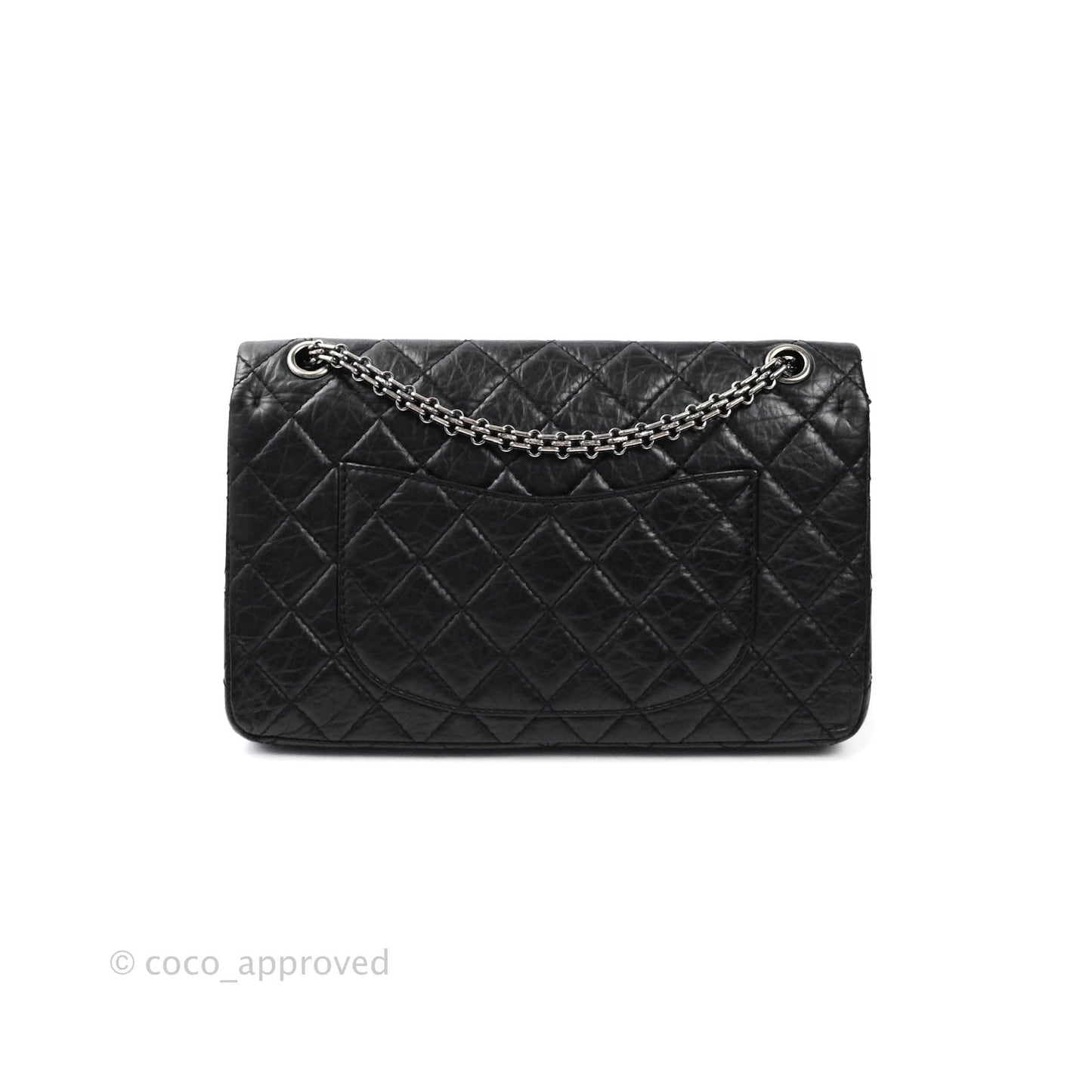 Chanel Reissue Quilted Aged Calfskin Black Ruthenium Hardware 226