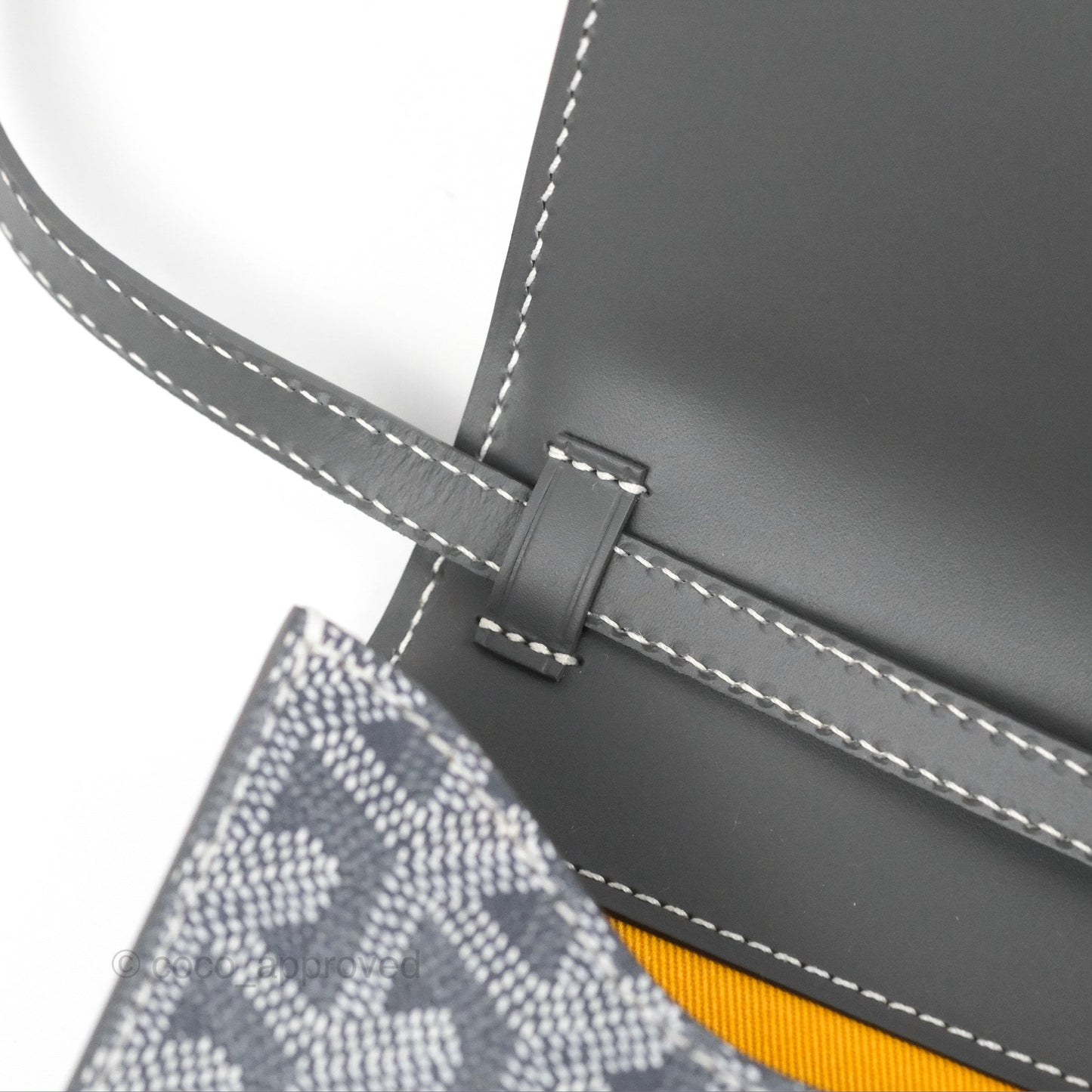 Goyard Monte-Carlo PM Clutch with Strap Grey Goyardine Canvas