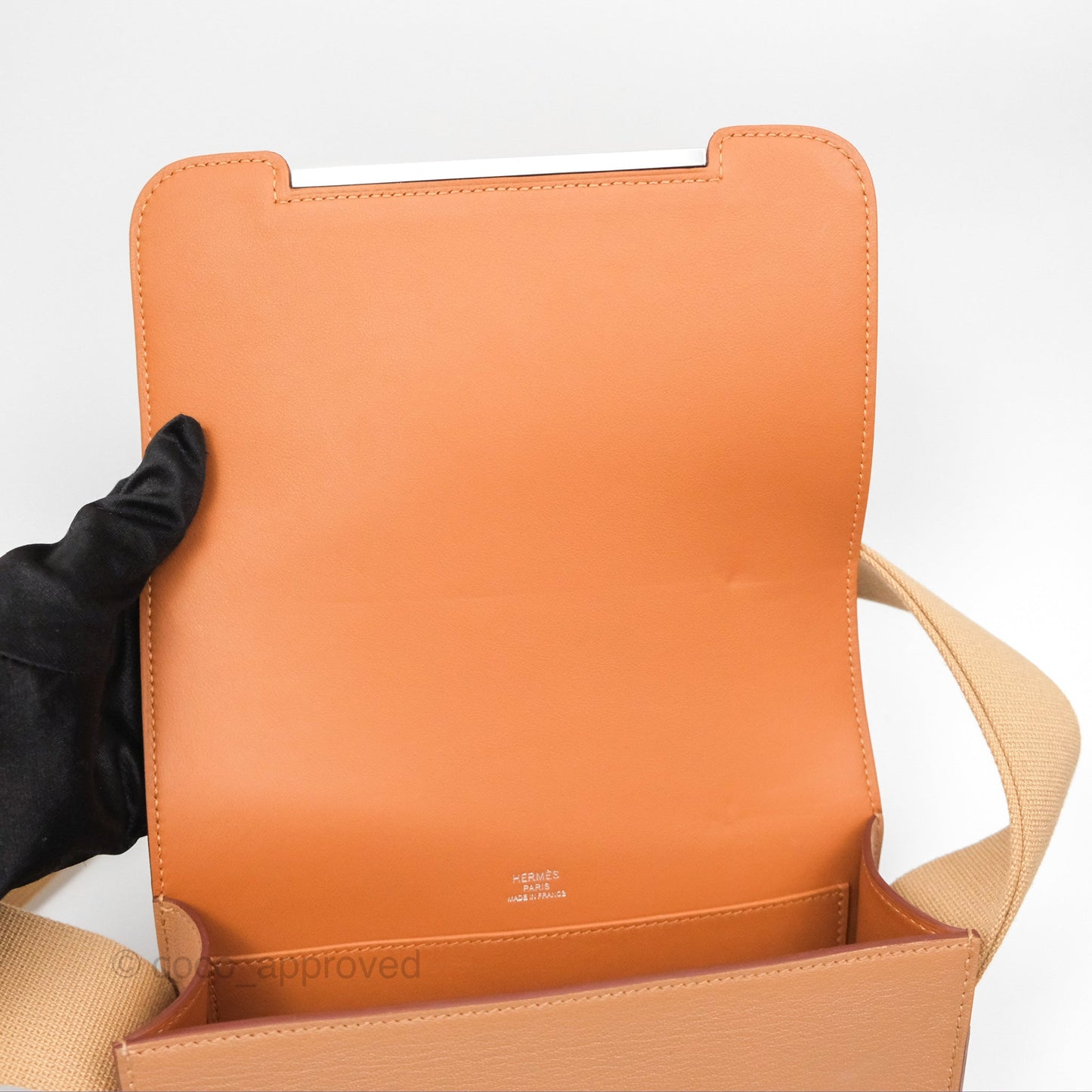 Hermès Geta Bag Chai 0M Quebracho 2J Palladium Hardware