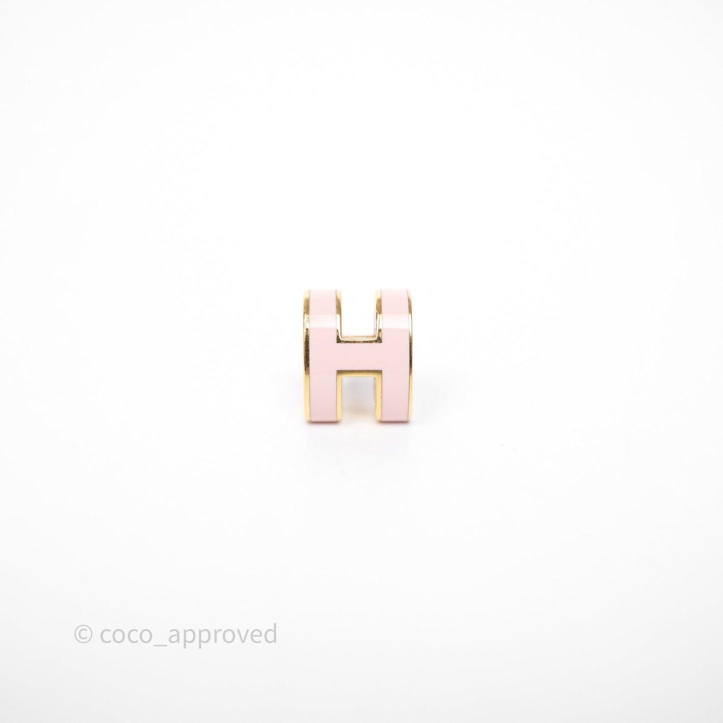 Hermès Mini Pop H Earrings Rose Dragee 5U Gold Hardware