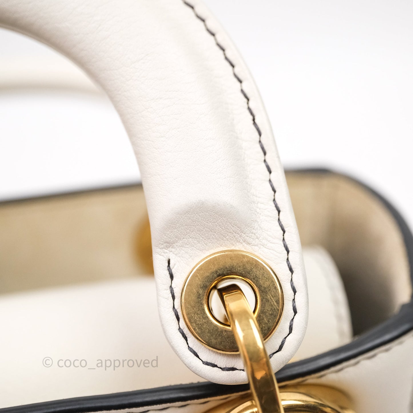 Christian Dior Mini Lady Dior Niki De Saint Phalle Calfskin White