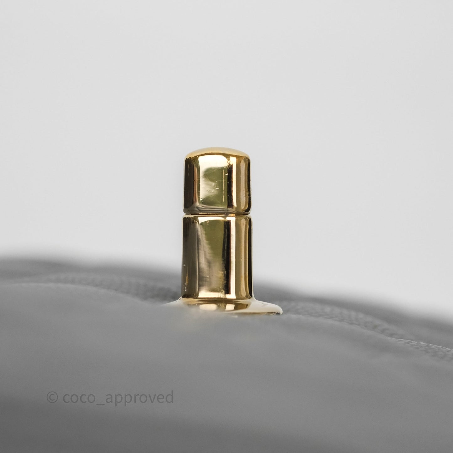 Chanel Small Classic Flap Quilted Grey Caviar Gold Hardware