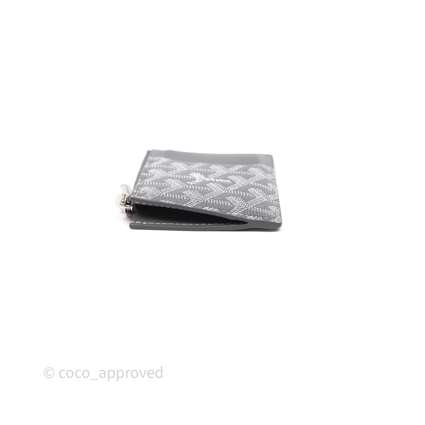 Goyard Bourbon Zipped Card Holder Grey