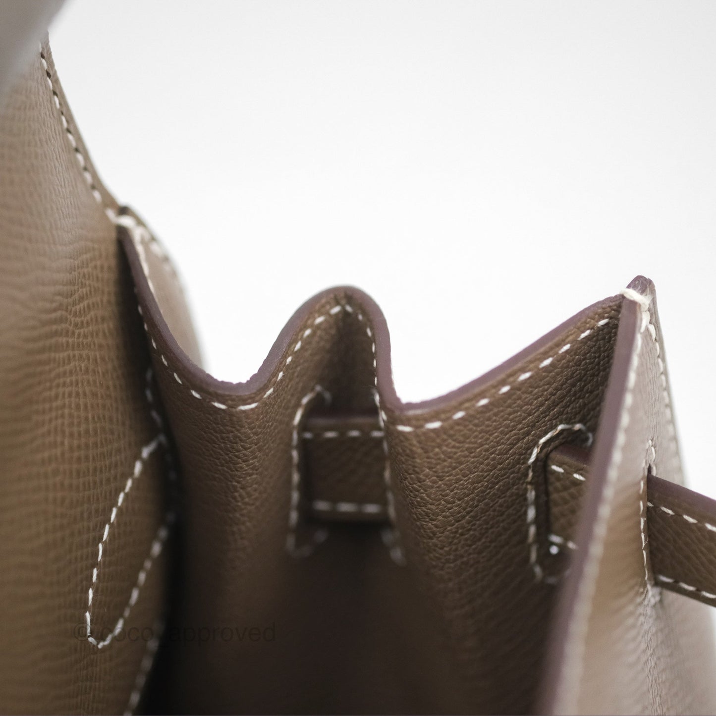 Hermès Kelly Sellier 28 Etoupe 18 Epsom Gold Hardware