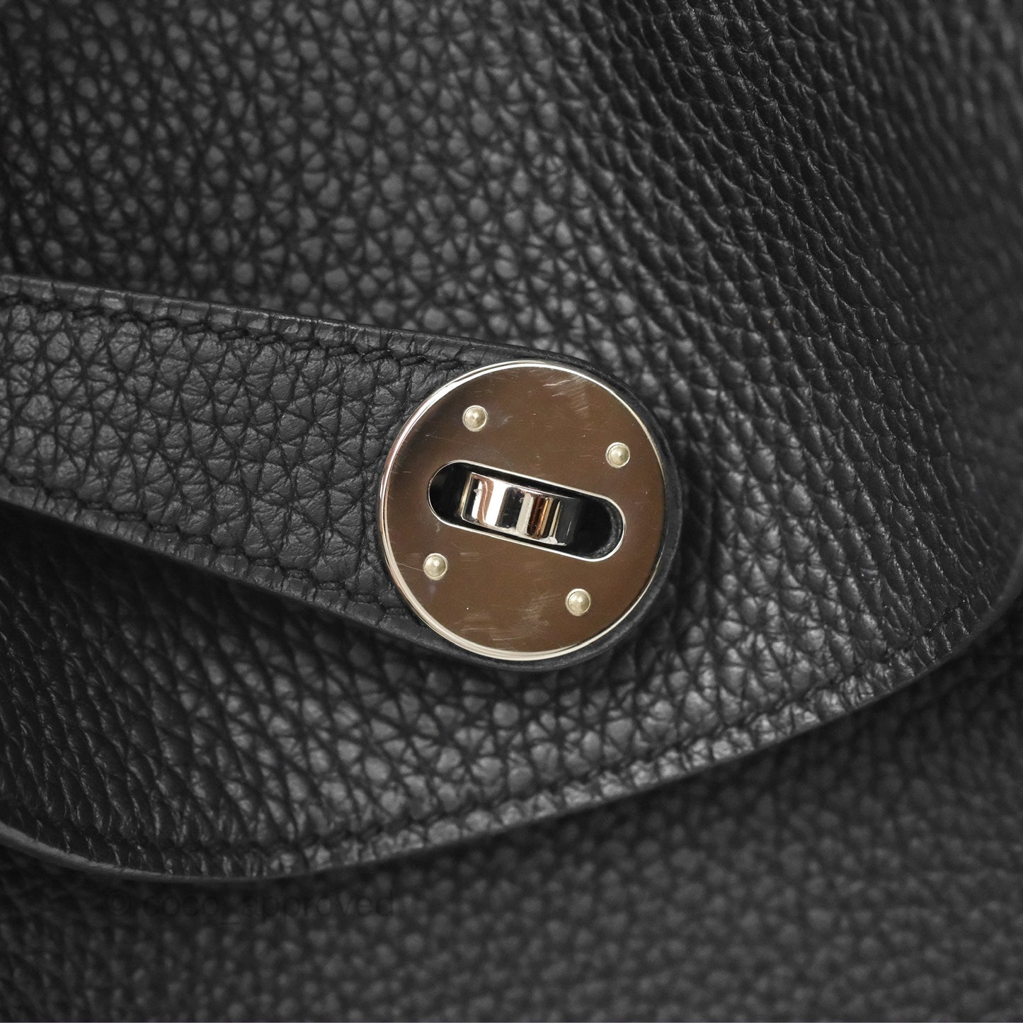 Hermès Lindy 30 Black Clemence Palladium Hardware